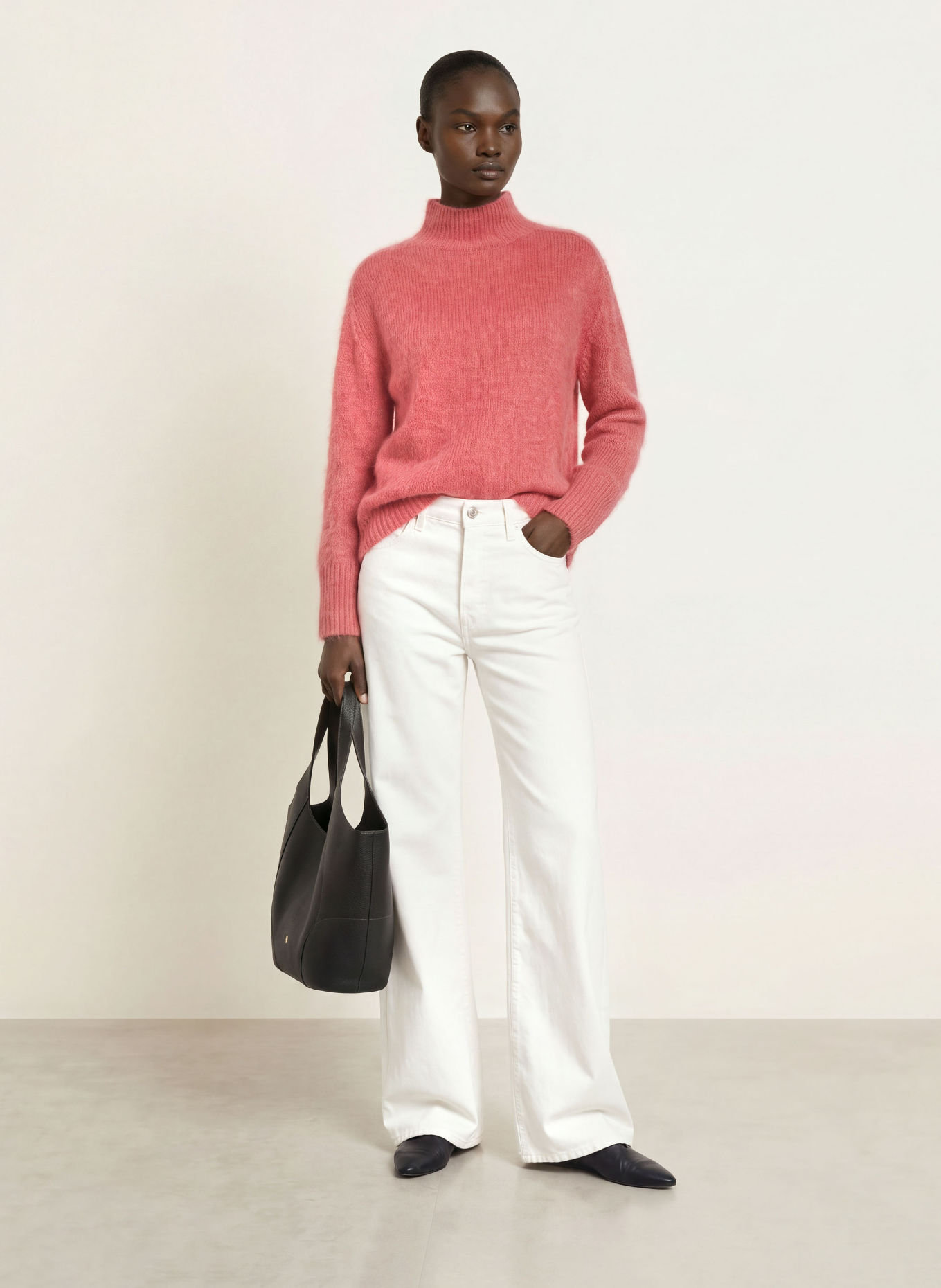 HEMISPHERE Pull en cachemire: ROUGE CLAIR