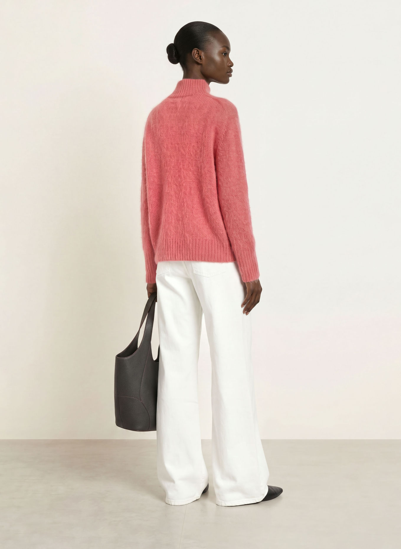 HEMISPHERE Pull en cachemire: ROUGE CLAIR