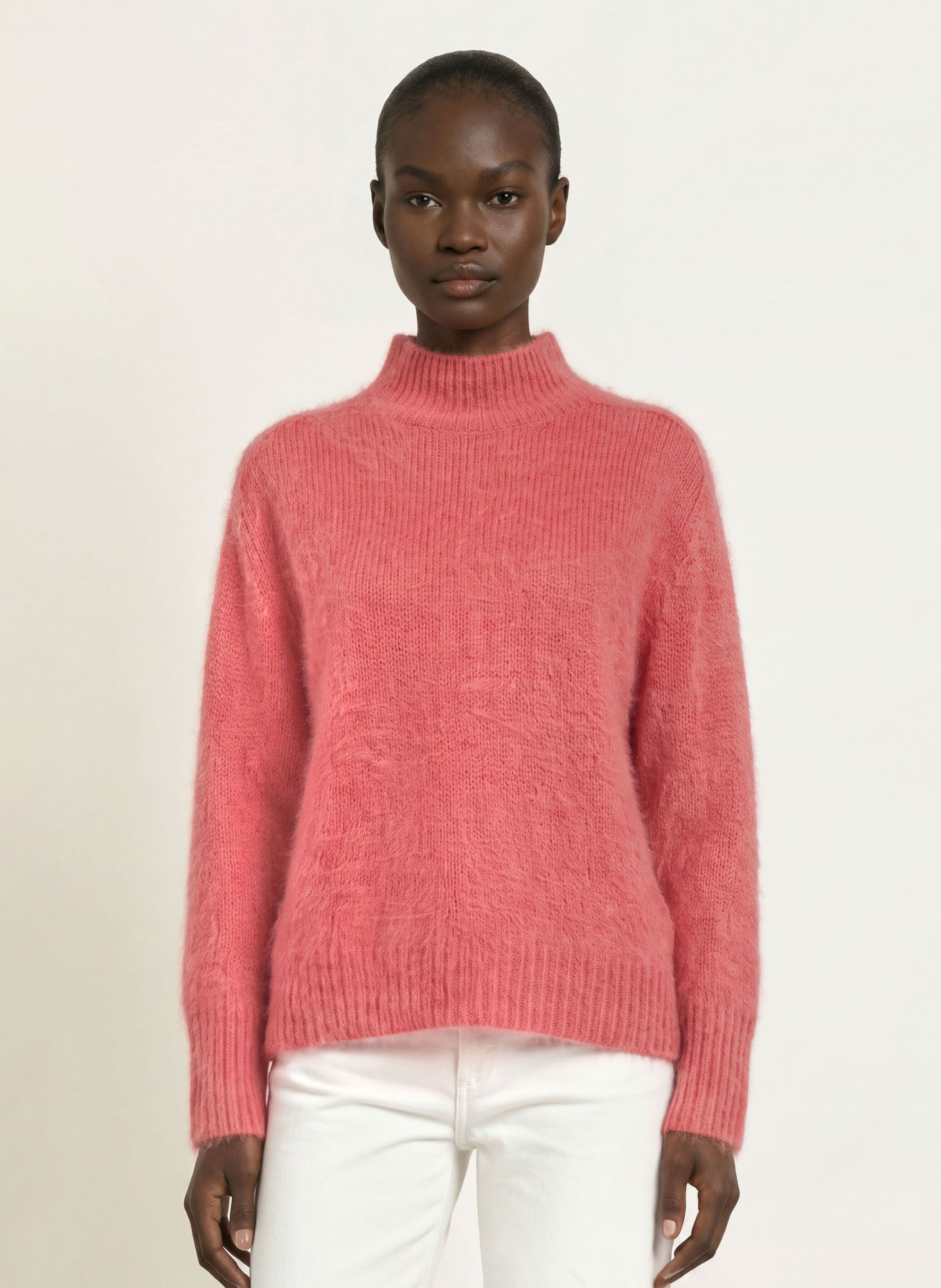 HEMISPHERE Pull en cachemire: ROUGE CLAIR