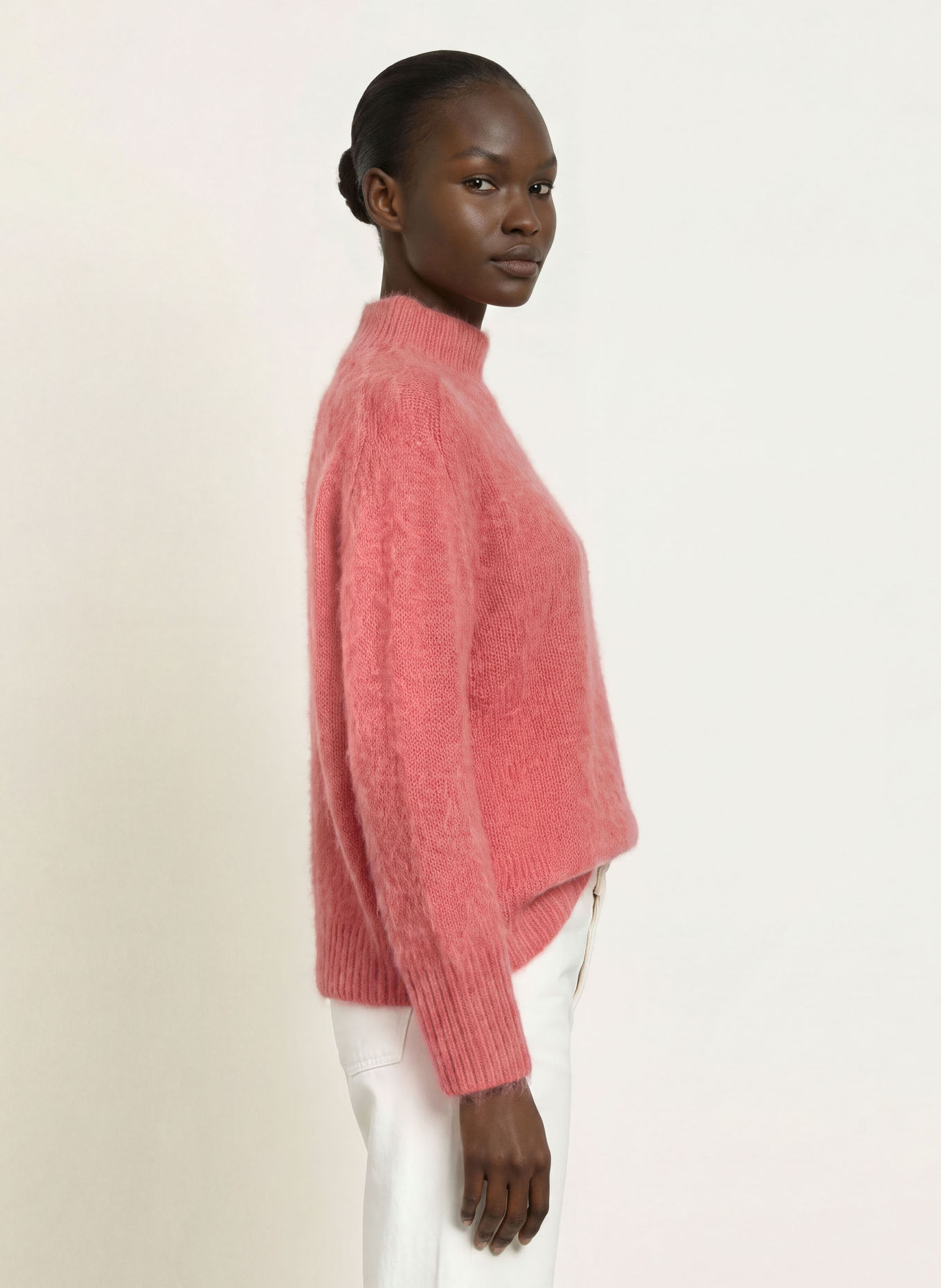 HEMISPHERE Pull en cachemire: ROUGE CLAIR
