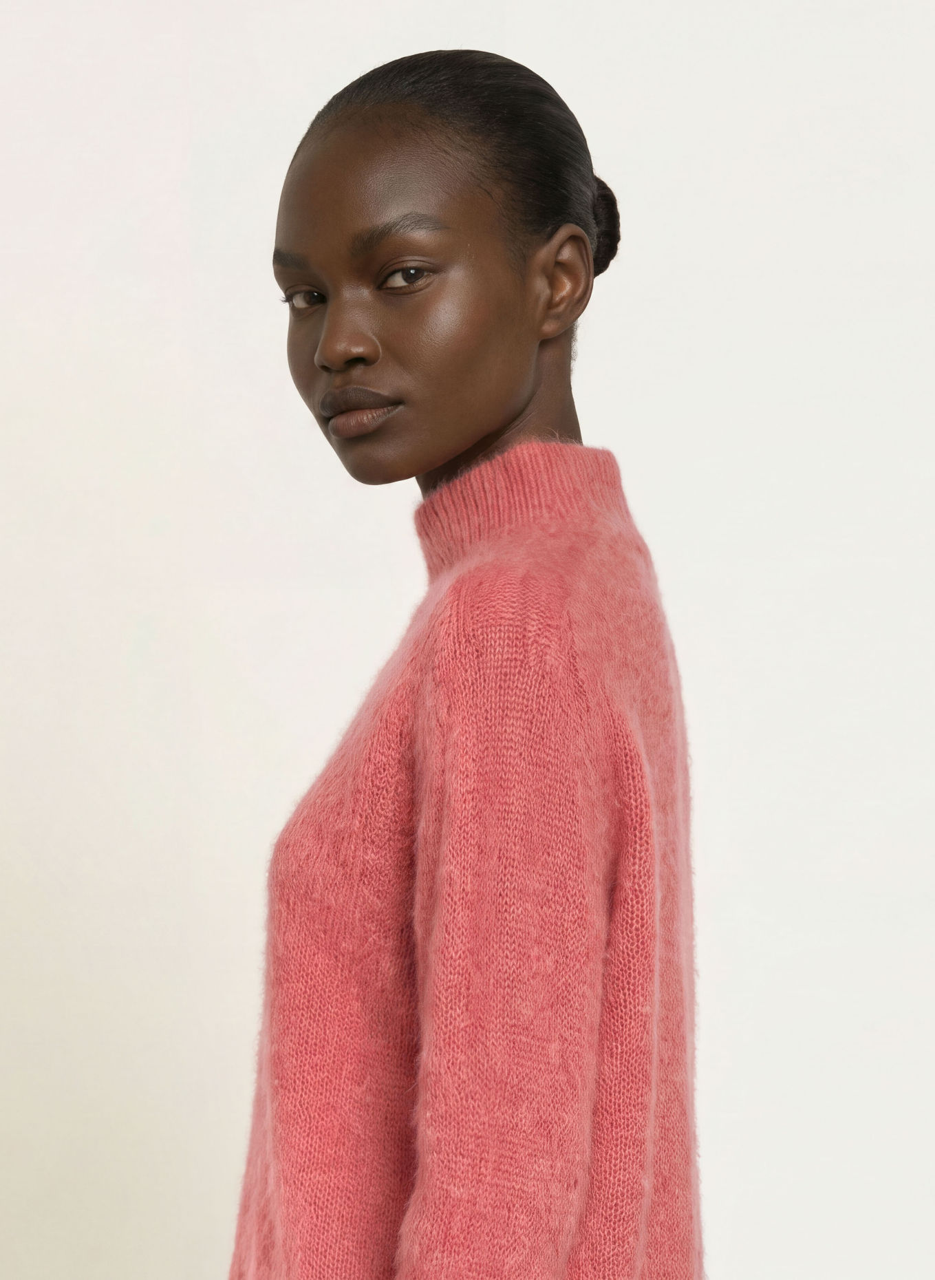 HEMISPHERE Pull en cachemire: ROUGE CLAIR