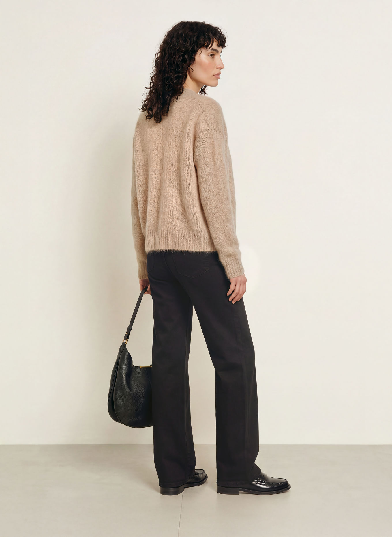 HEMISPHERE Gilet en cachemire: BEIGE