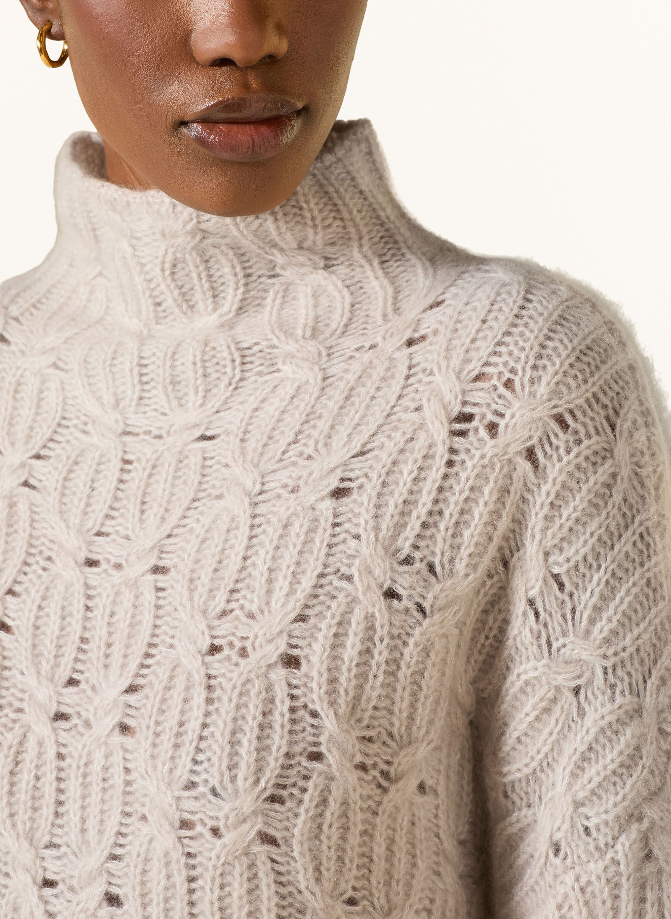 HEMISPHERE Trui met kasjmier: BEIGE