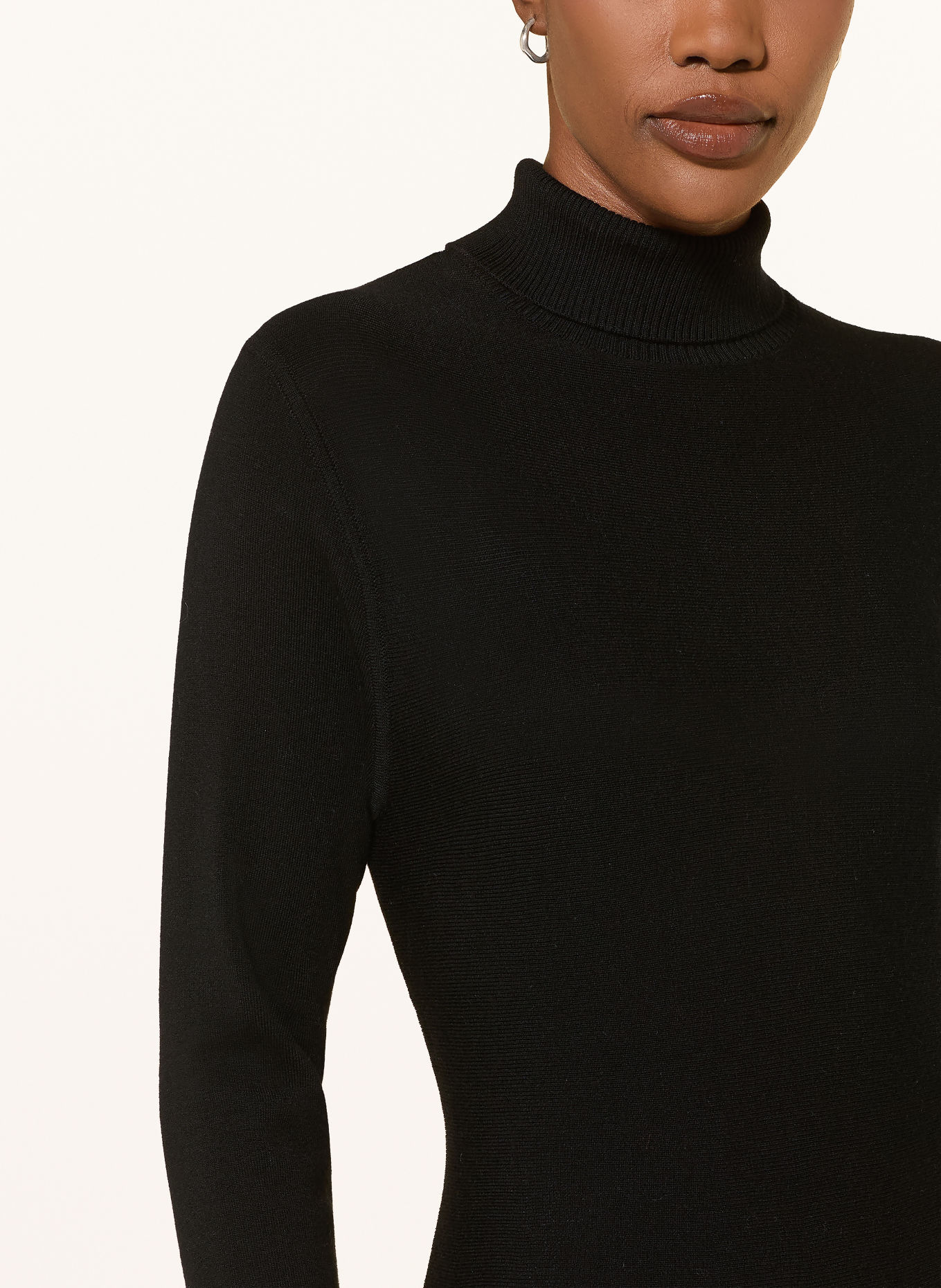 HEMISPHERE Strickkleid: SCHWARZ
