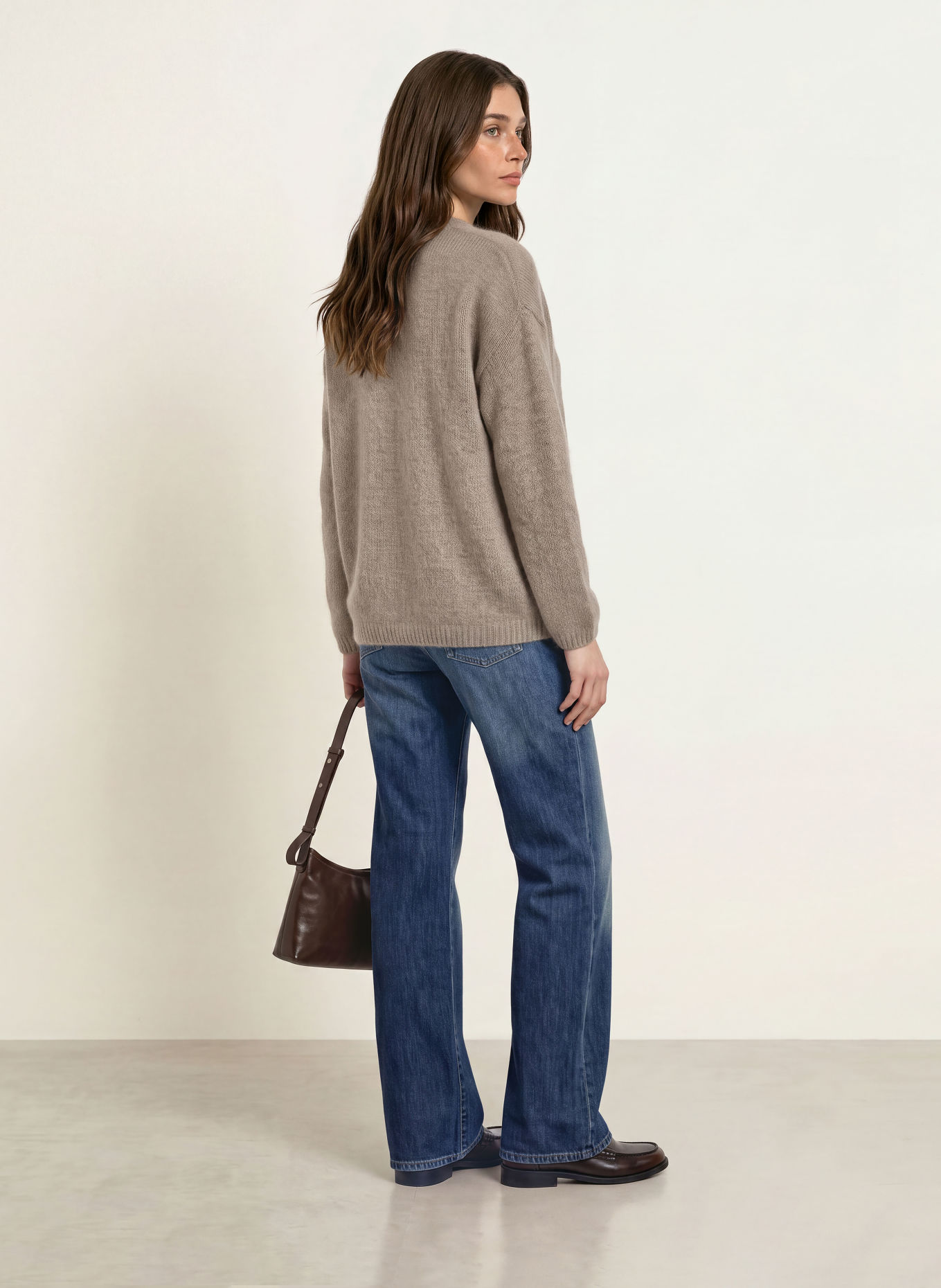 HEMISPHERE Cashmere Sweater: TAUPE