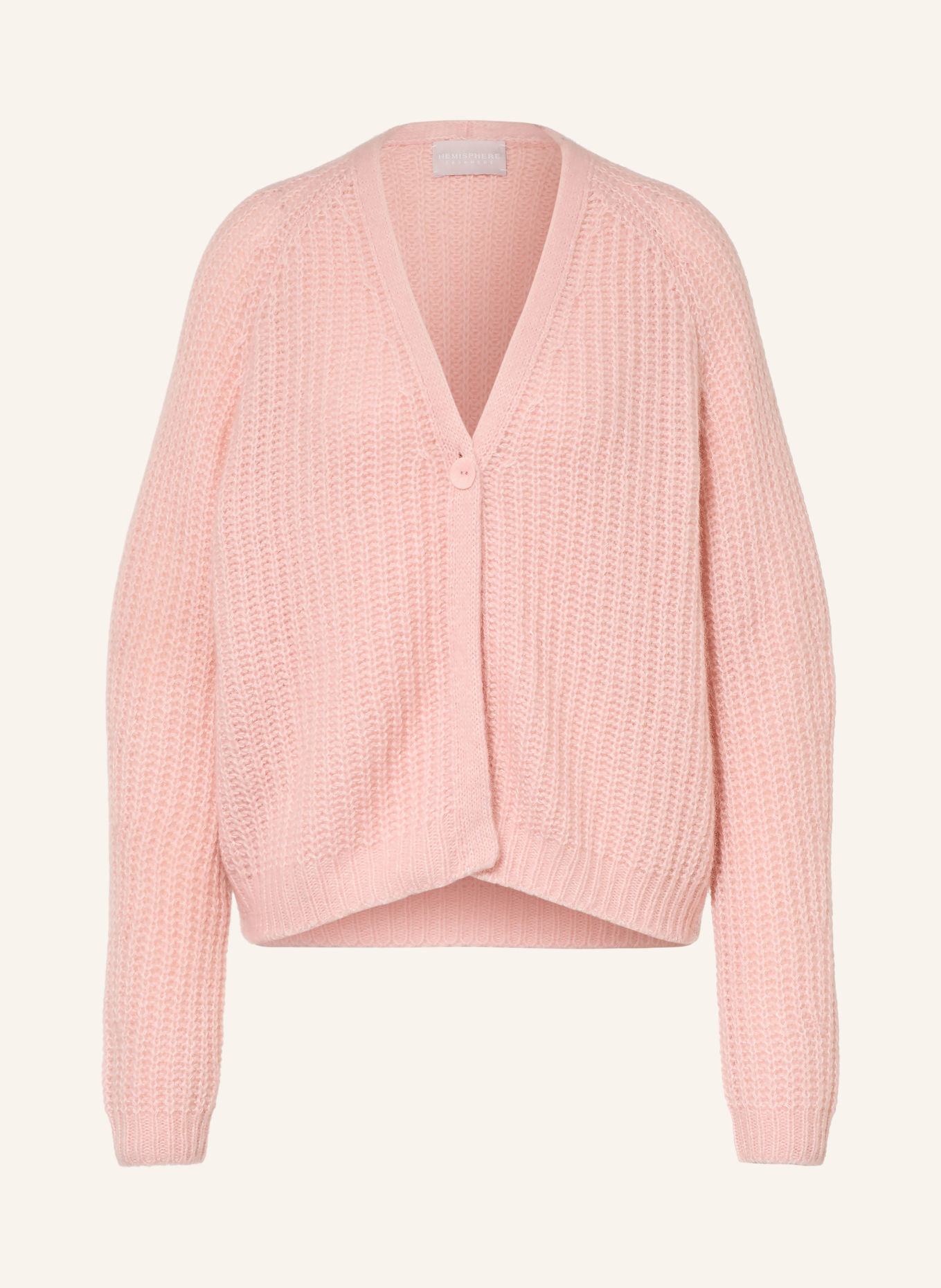 HEMISPHERE Cashmere Cardigan: LIGHT PINK