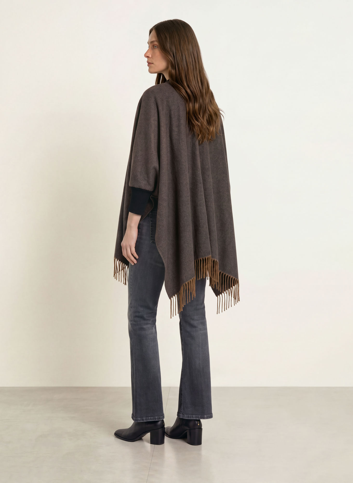 HEMISPHERE Kasjmier-Cape: MARRON FONCÉ / ZWART