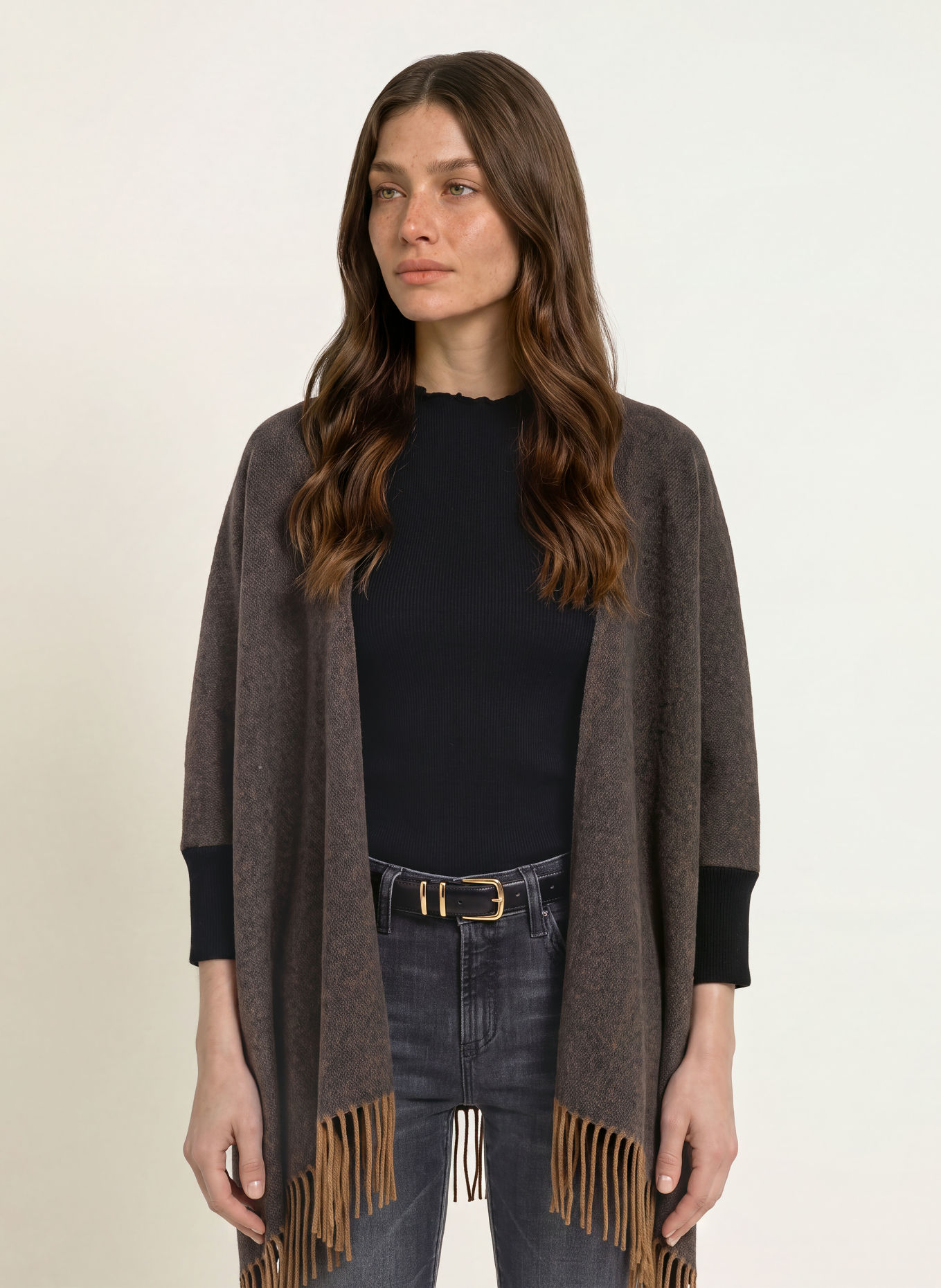 HEMISPHERE Kasjmier-Cape: MARRON FONCÉ / ZWART