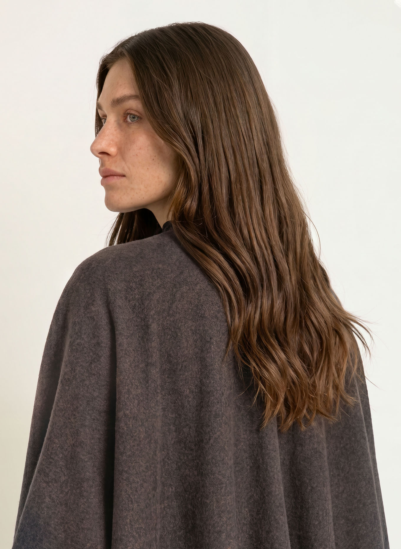 HEMISPHERE Kasjmier-Cape: MARRON FONCÉ / ZWART