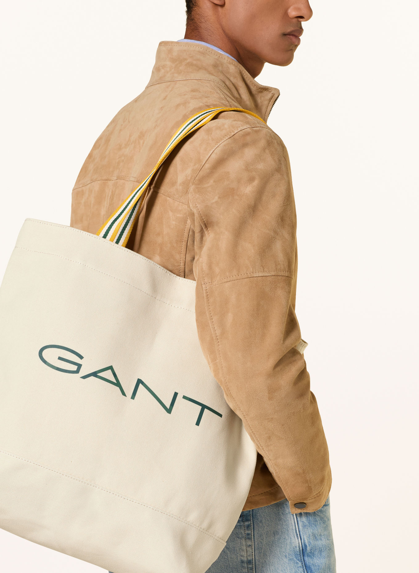 GANT Shopper: ECRU / GRÜN