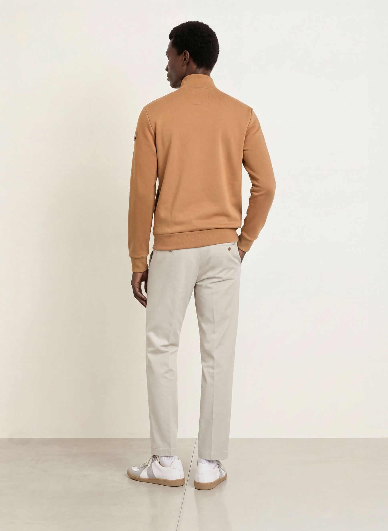 COLMAR Jachetă din material de tip sweat UOMO: MARO / CREM / NEGRU