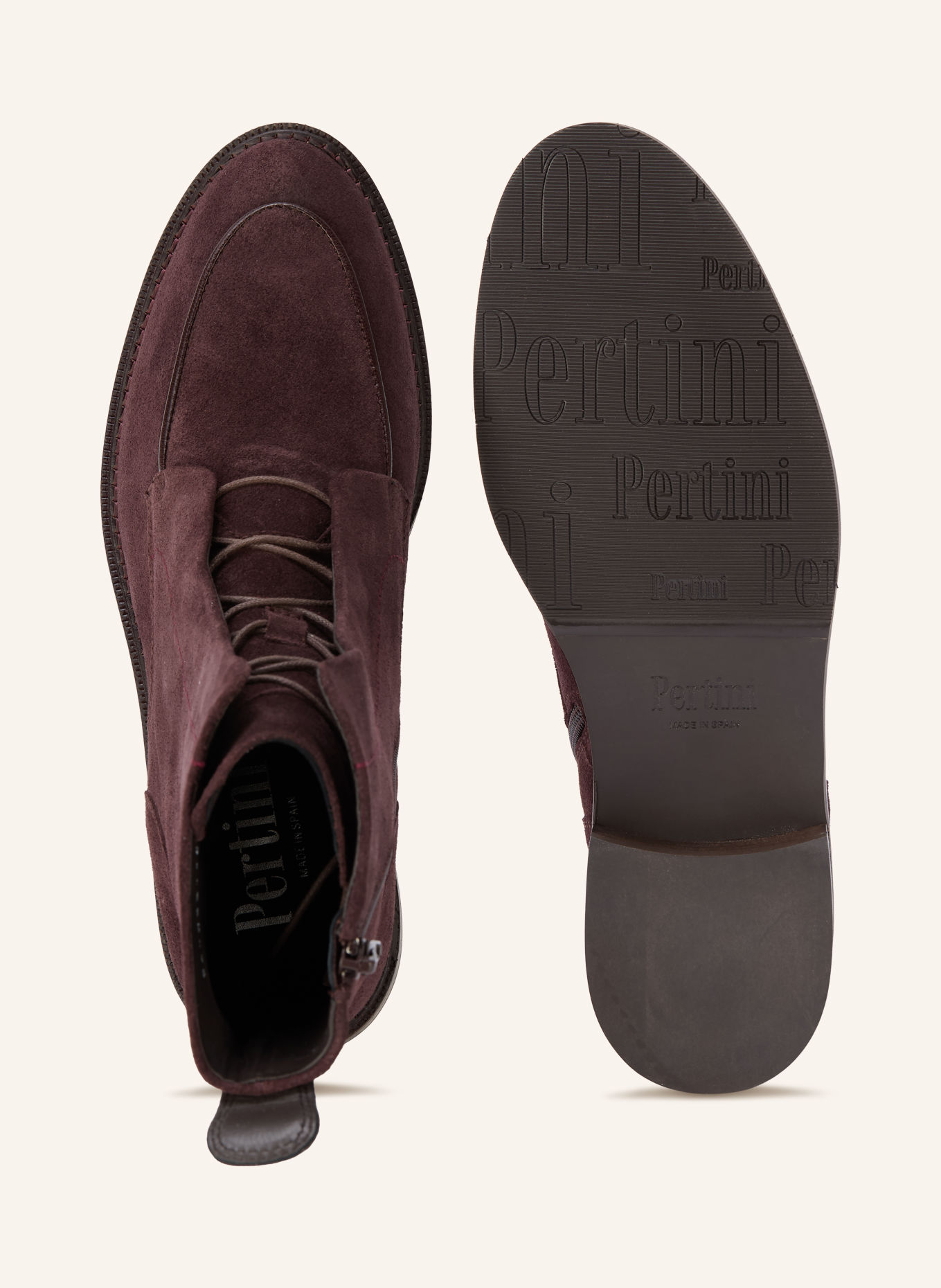 Pertini Veterboots: DONKERROOD