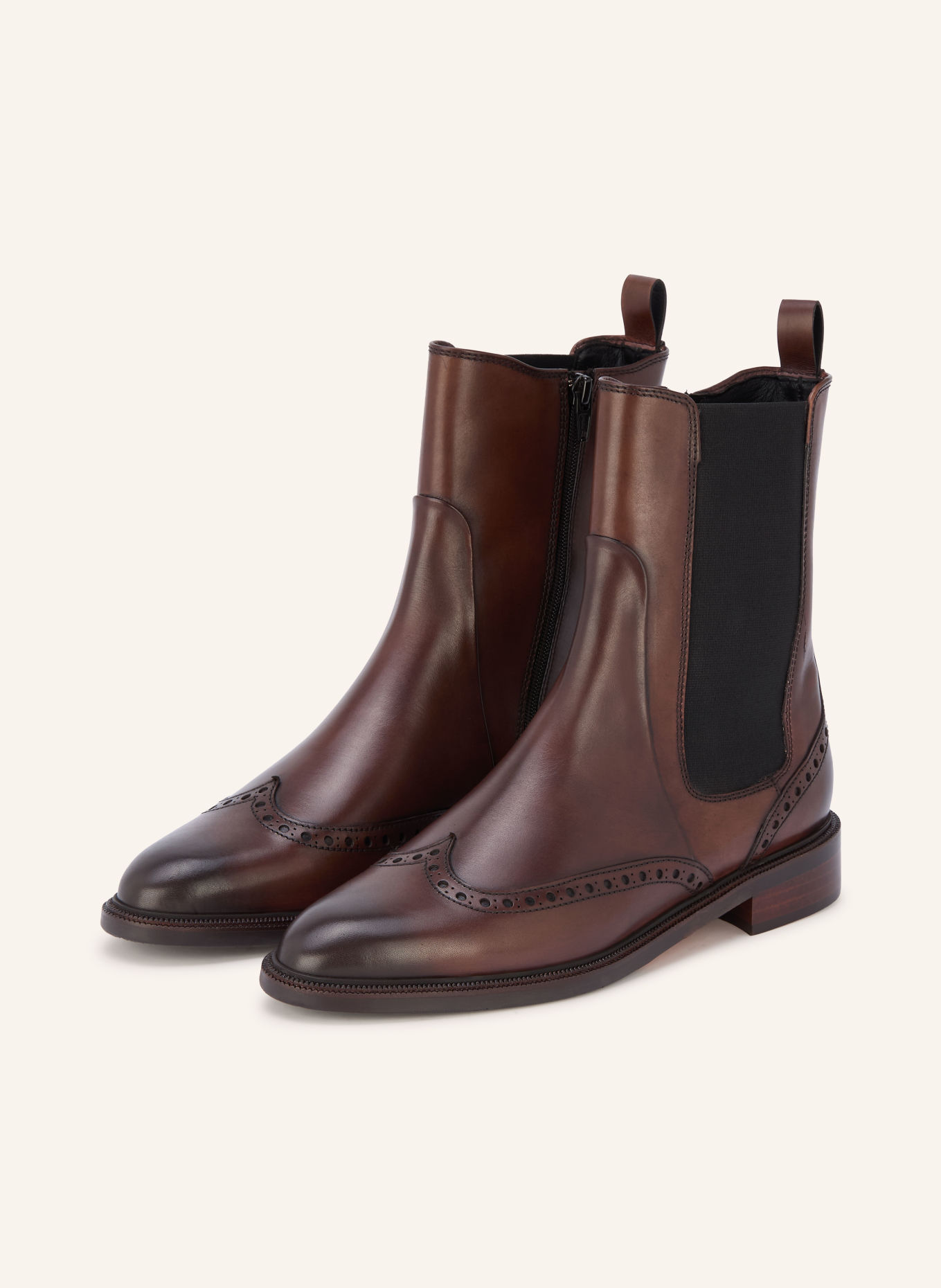 Pertini Chelsea boots: DARK BROWN