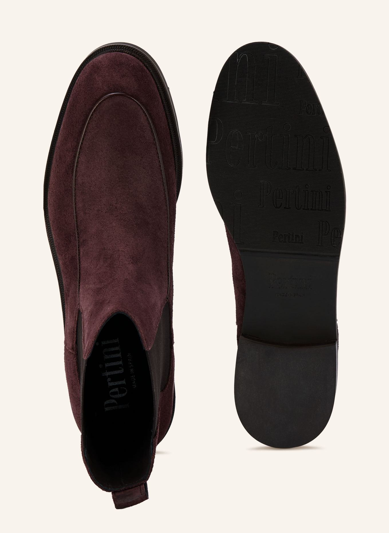 Pertini Chelsea boots: DARK RED