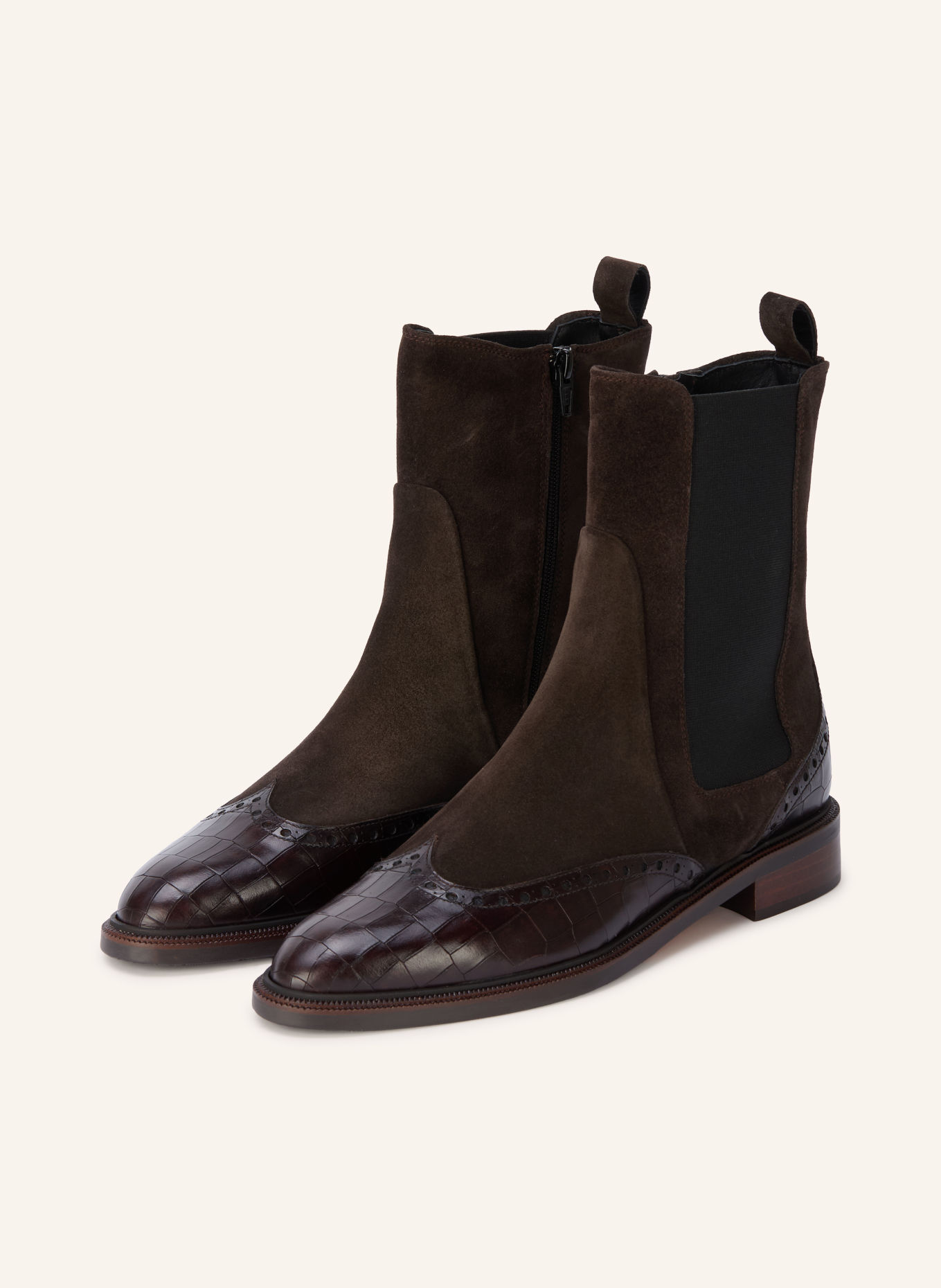 Pertini Chelsea boots: MARRON FONCÉ