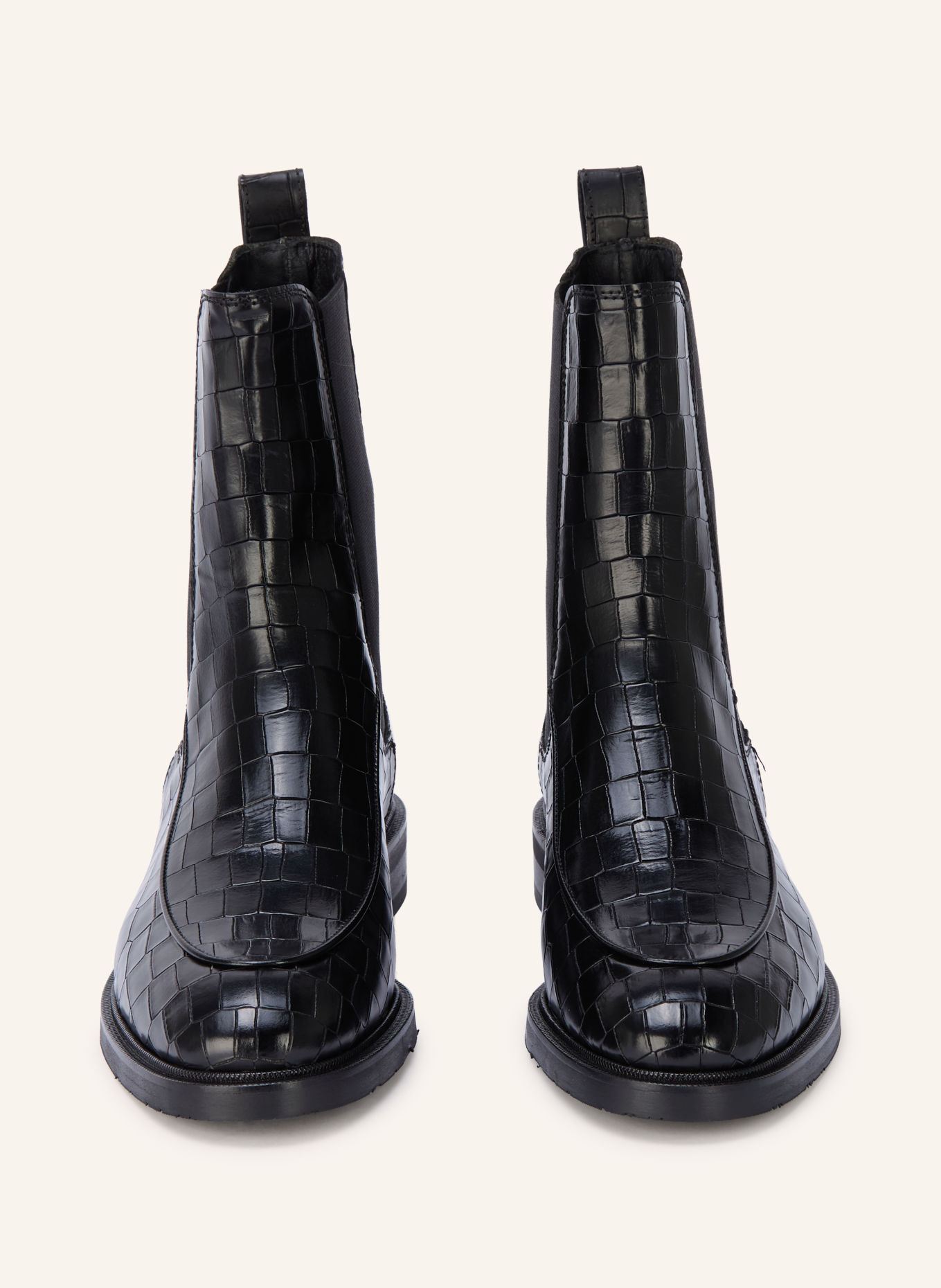 Pertini Chelsea boots: ZWART