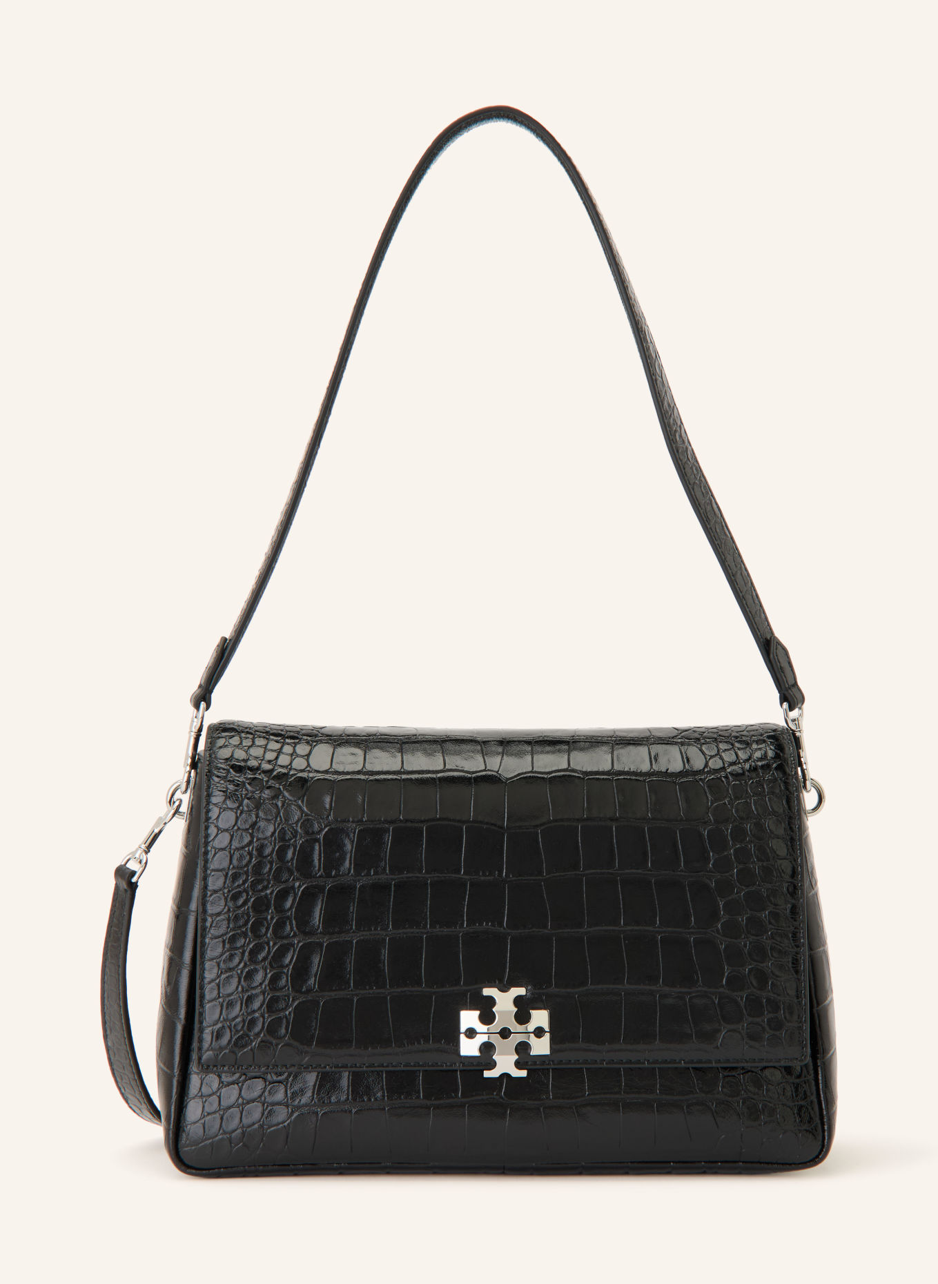 TORY BURCH CHARLIE Crossbody Bag: BLACK