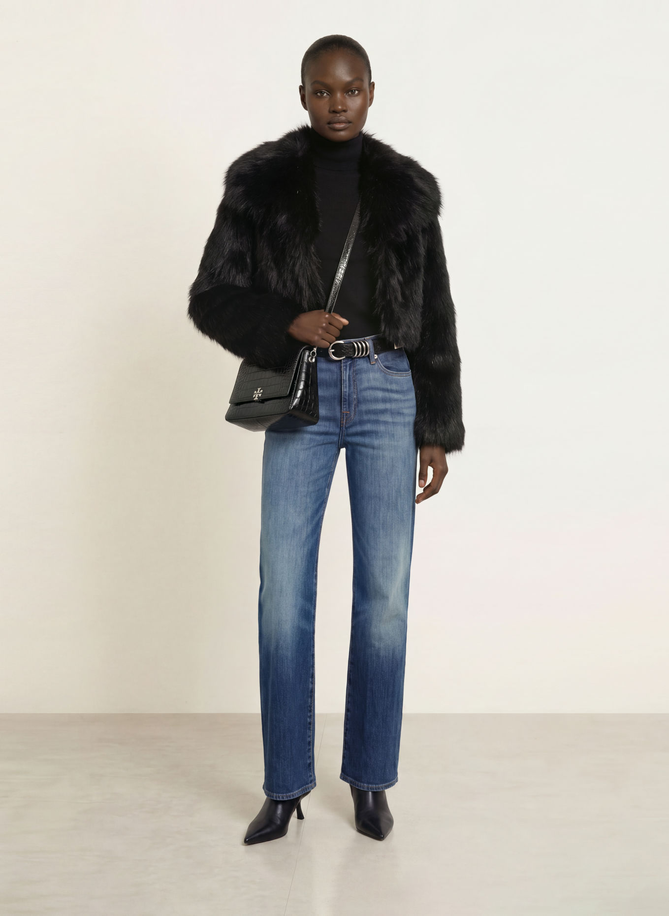 TORY BURCH Schoudertas CHARLIE: ZWART