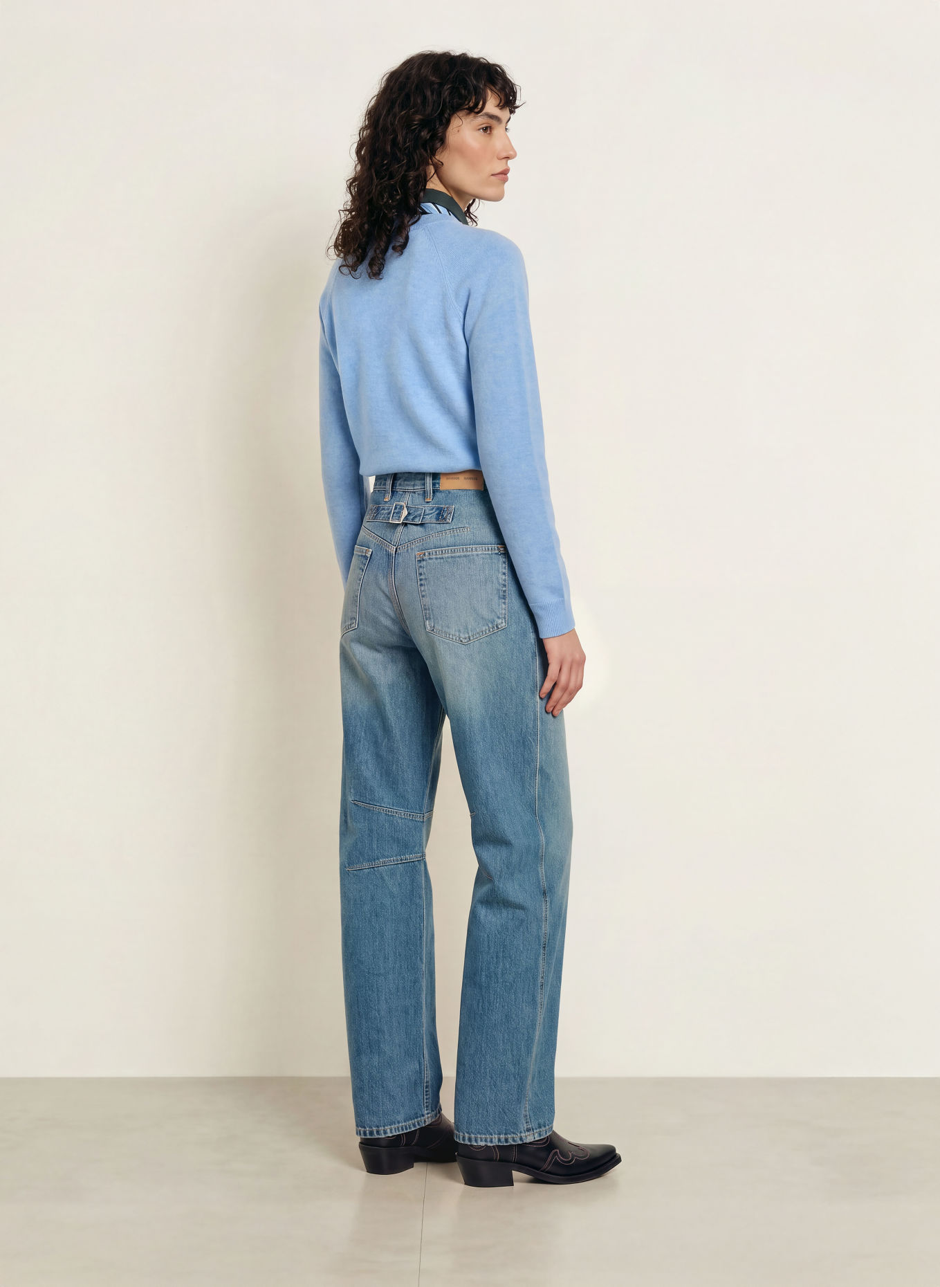 SAMSØE  SAMSØE Barrel-leg jeans SAHARPO: CLR002910 Sephia blue