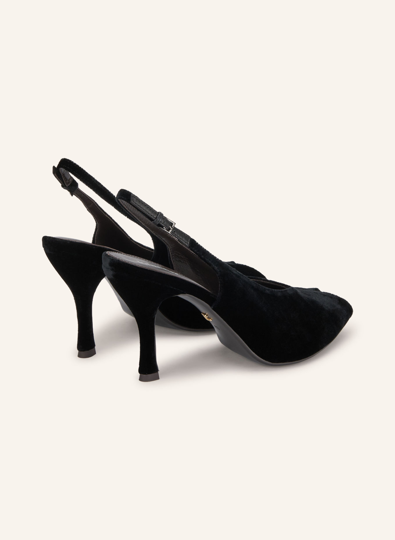 Lola Cruz Peeptoes GABRIETTE: SCHWARZ / SILBER