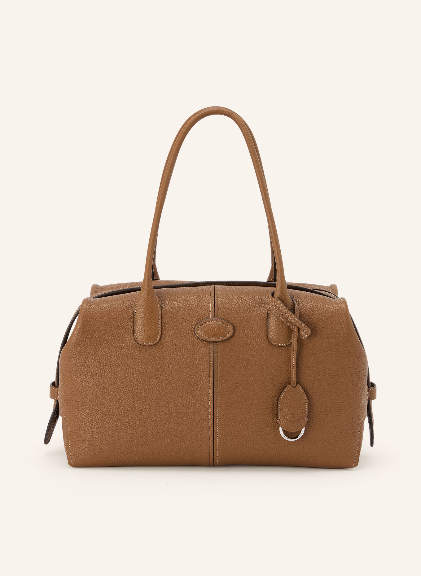 TOD'S BAULETTO SMALL Crossbody Bag: BROWN / SILVER