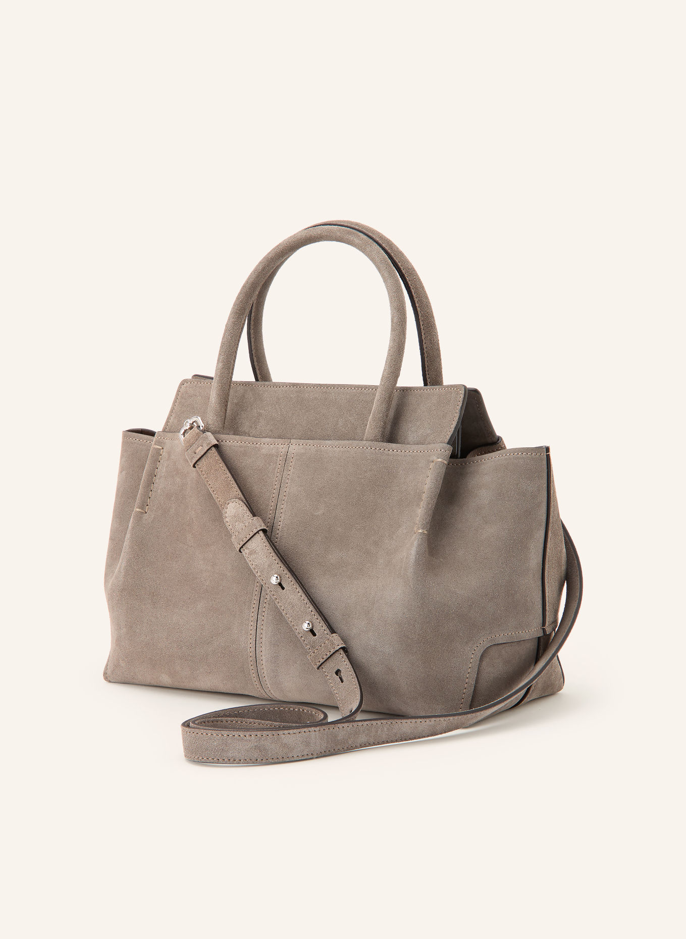 TOD'S Sac cabas SMALL: GRIS / ARGENT