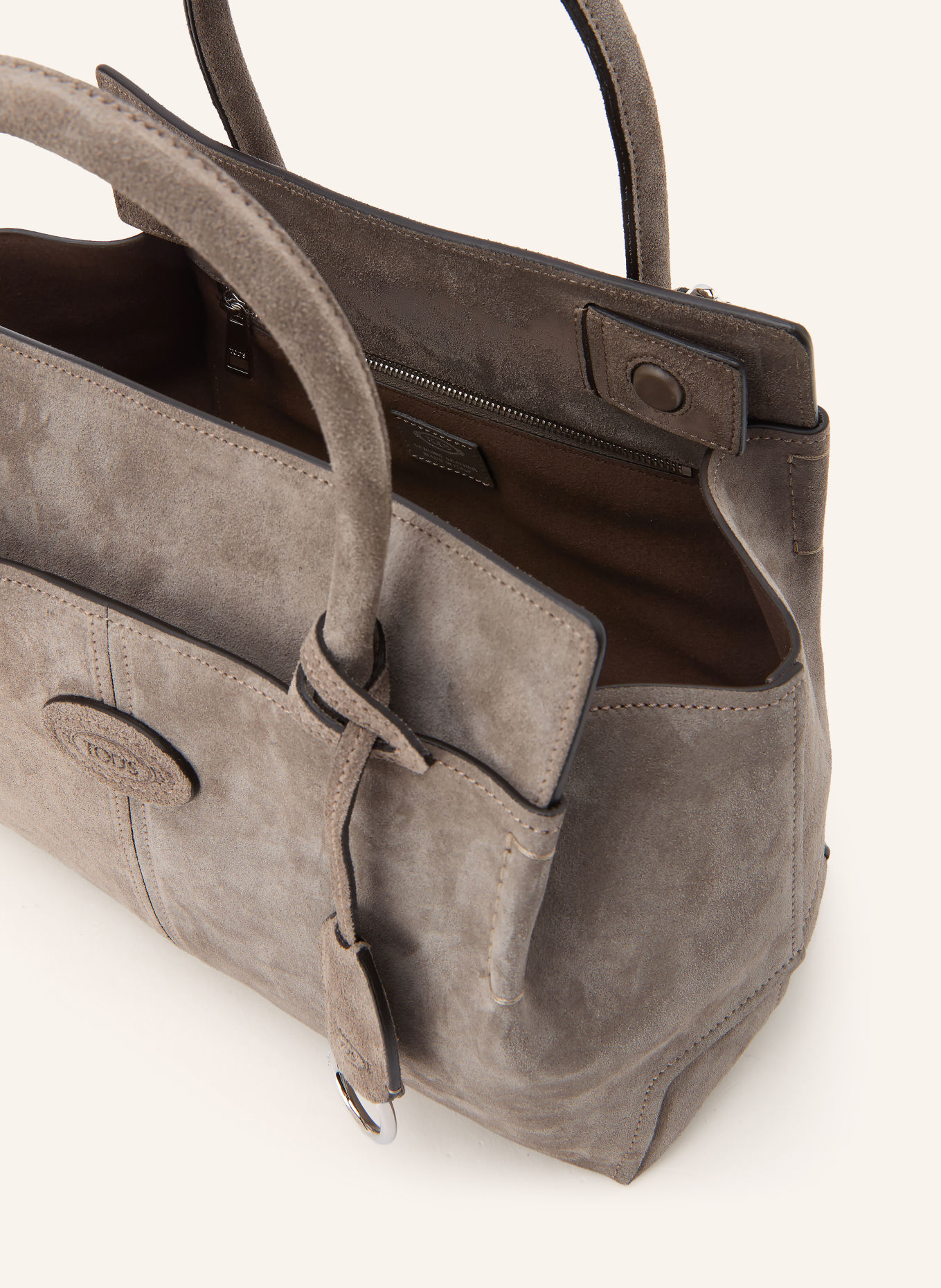 TOD'S Sac cabas SMALL: GRIS / ARGENT