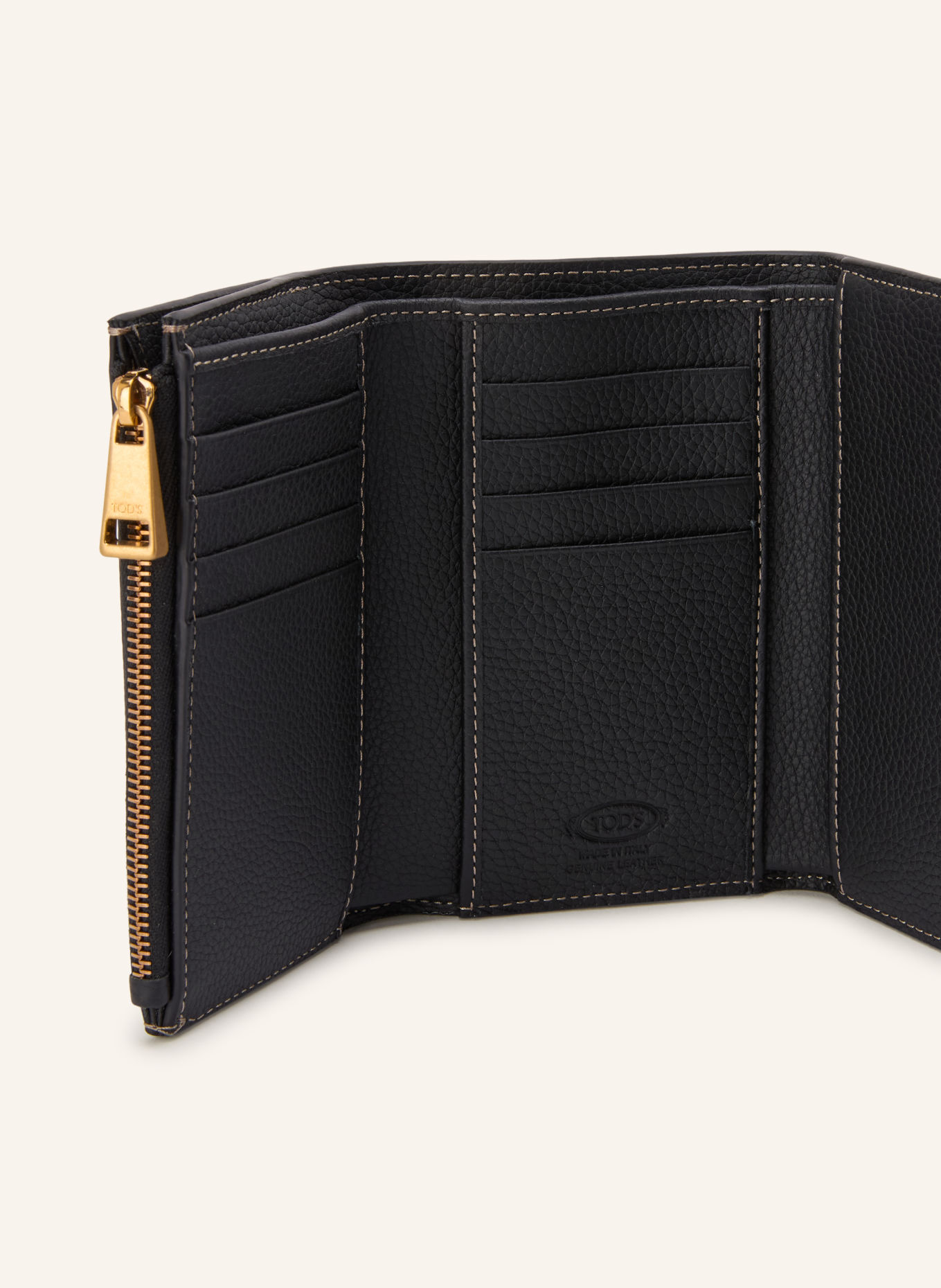 TOD'S Wallet: BLACK / GOLD