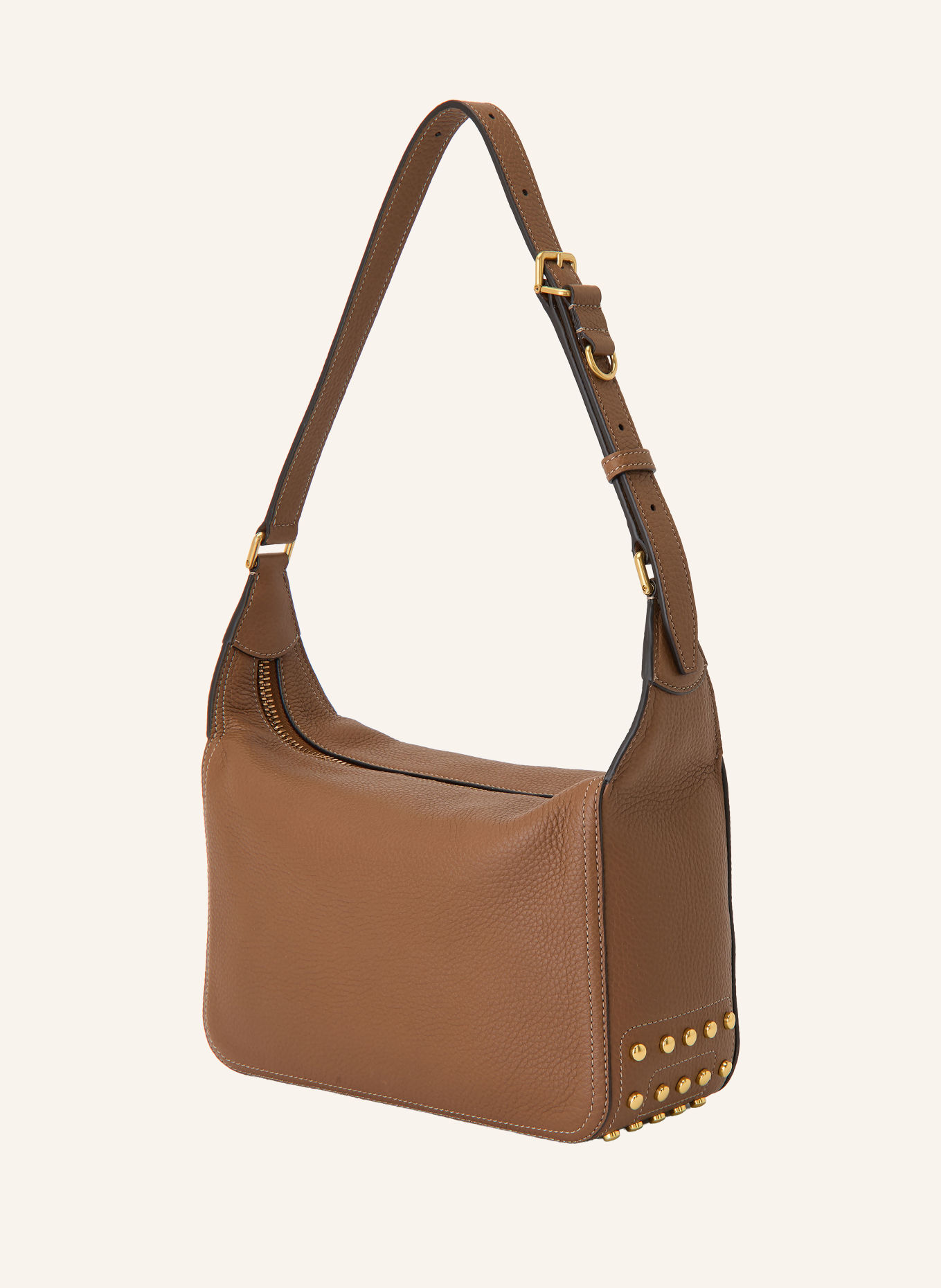 TOD'S Schoudertas GMT MINI: BRUIN / GOUD