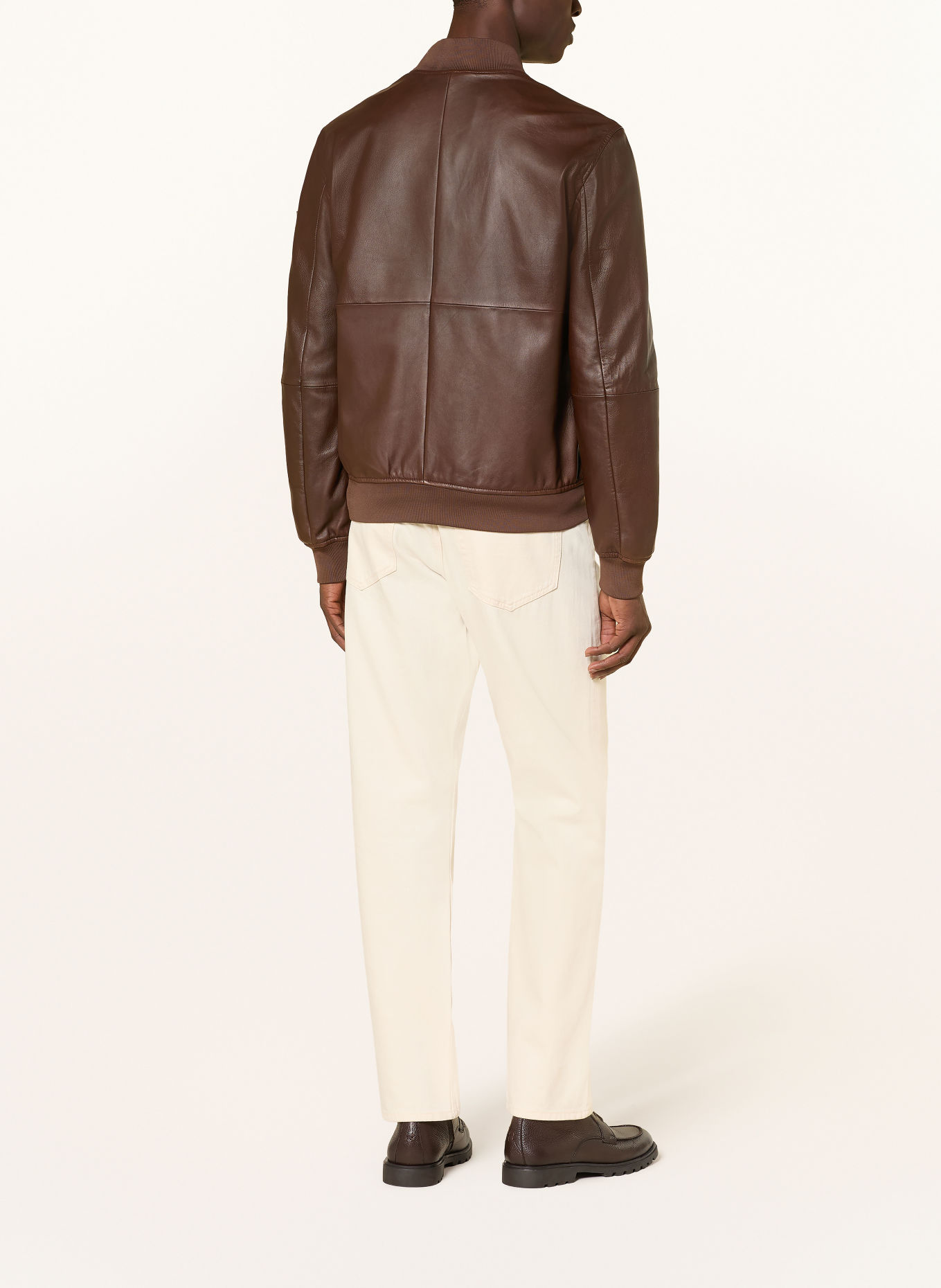 PEUTEREY Lederblouson JODIE: BRAUN