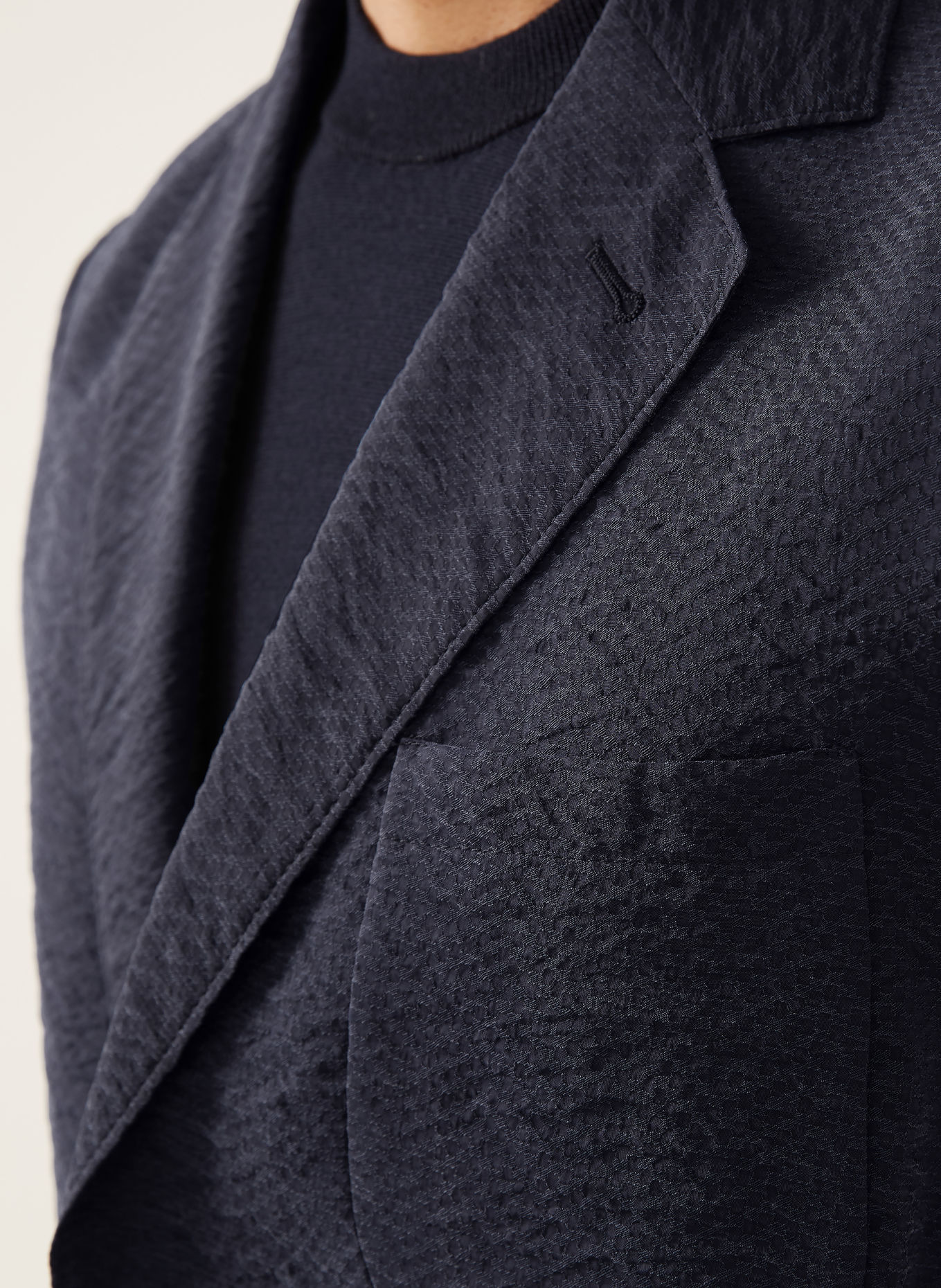 GIORGIO ARMANI Slim fit colbert: DONKERBLAUW