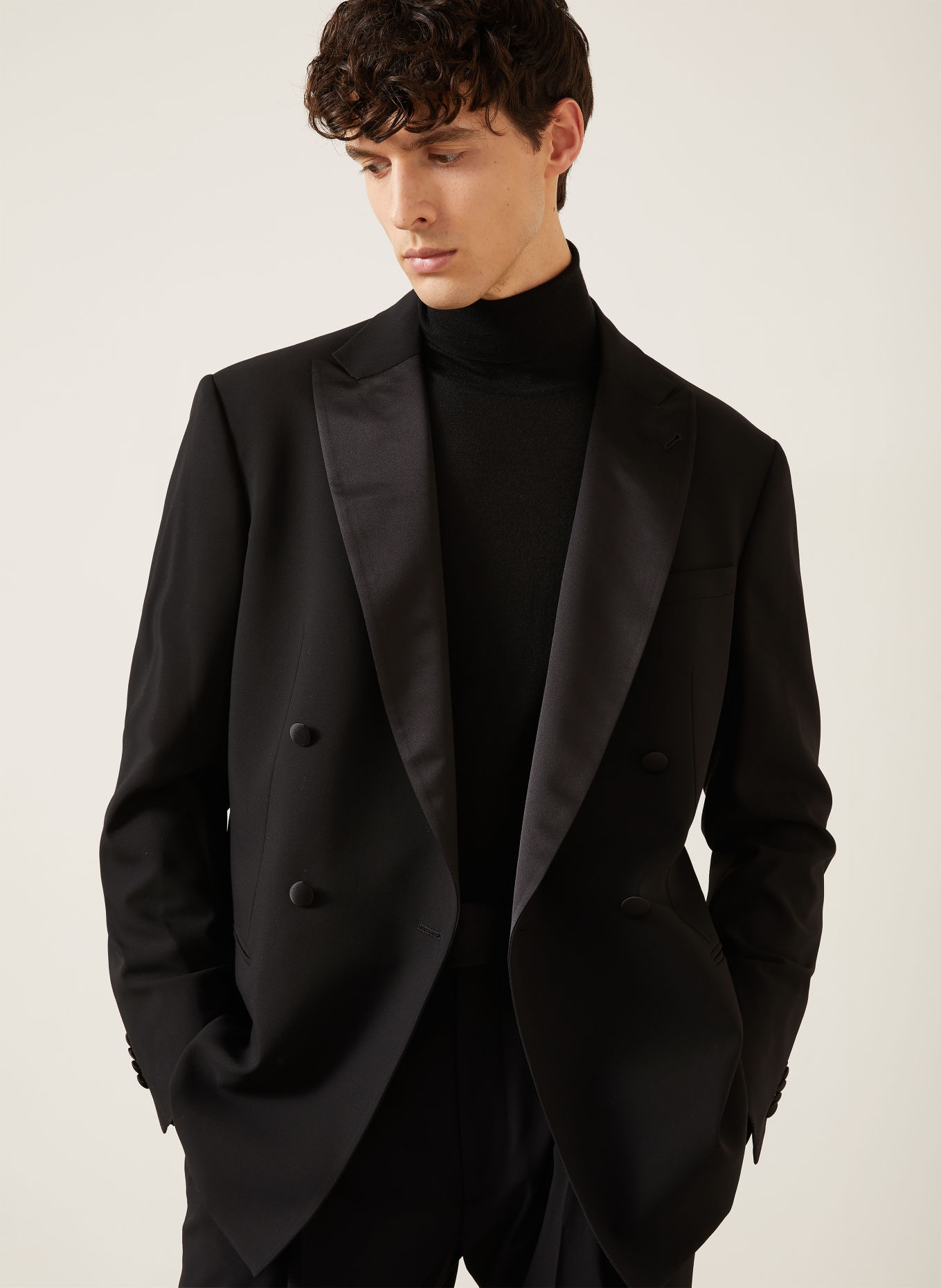 GIORGIO ARMANI Veston de costume coupe régulière: UC001 BLACK BEAUTY