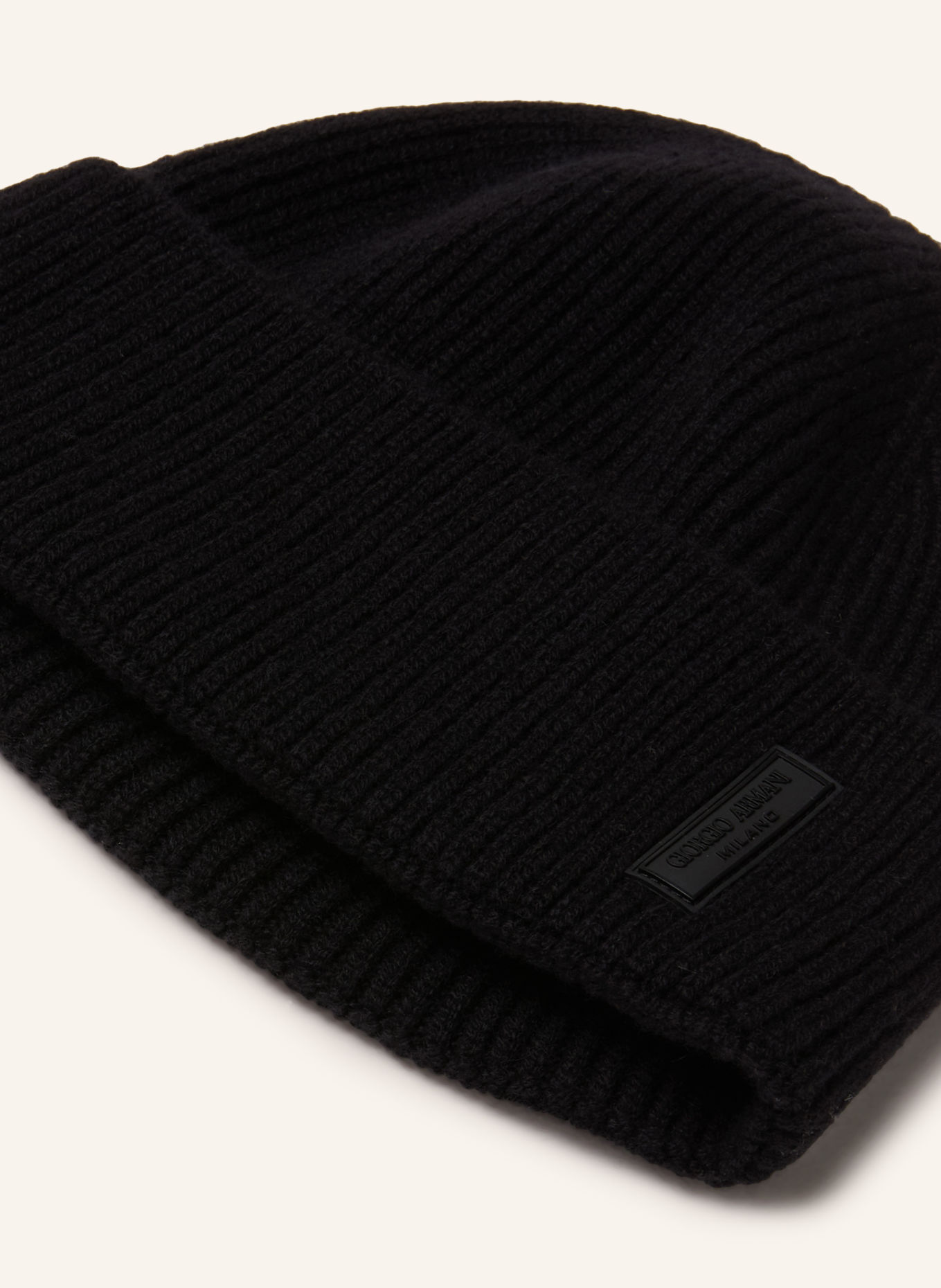 GIORGIO ARMANI Cashmere Hat: BLACK