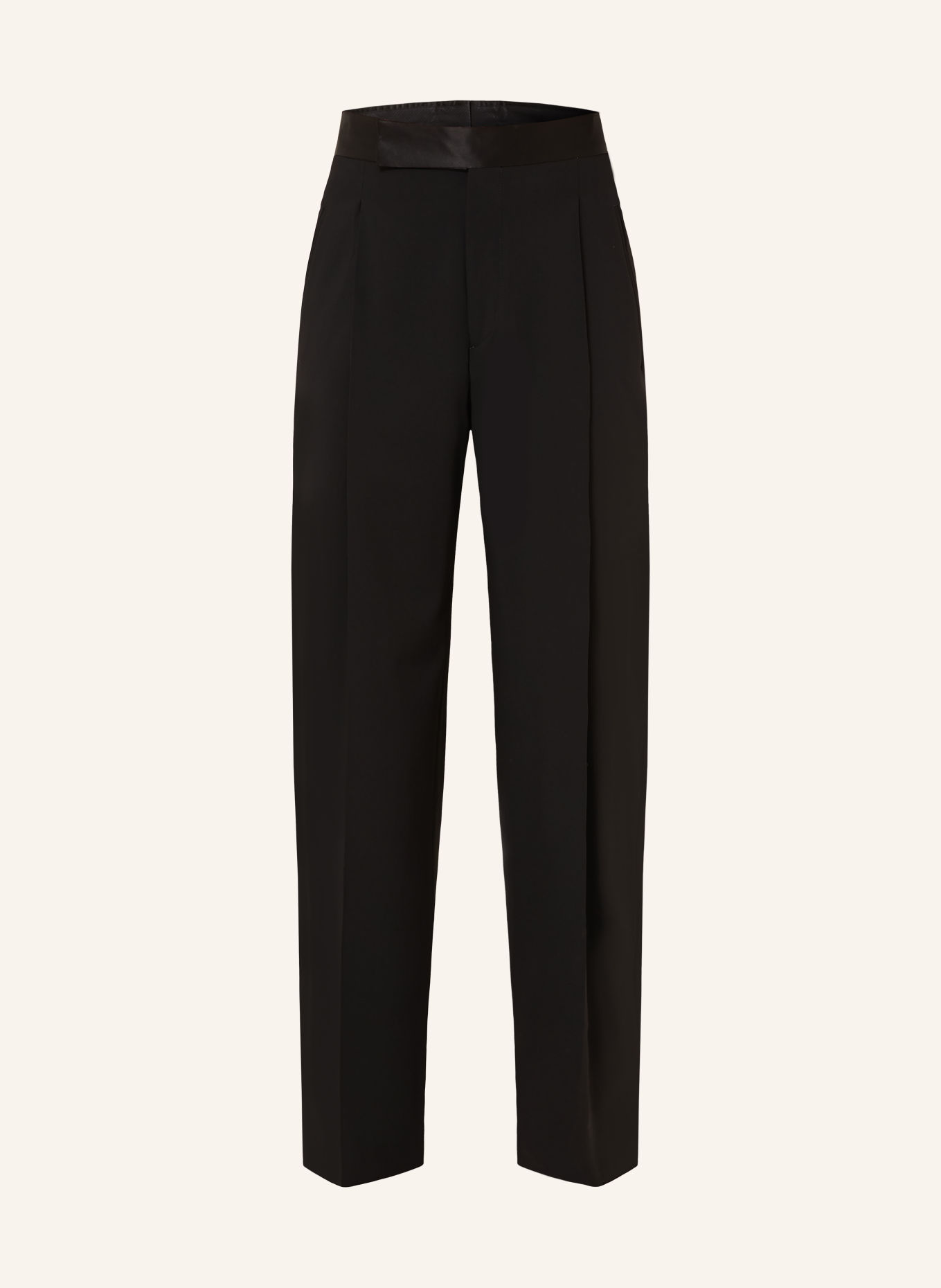 GIORGIO ARMANI Pantalon de costume coupe régulière: UC001 BLACK BEAUTY