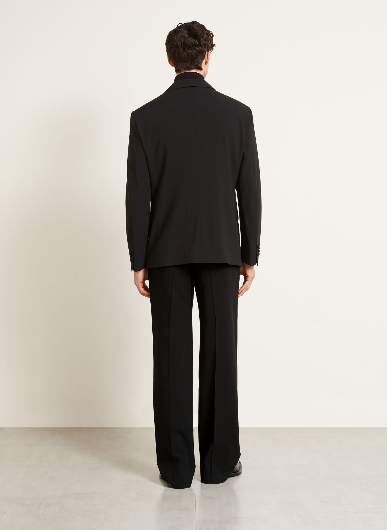 GIORGIO ARMANI Pantalon de costume coupe régulière: UC001 BLACK BEAUTY