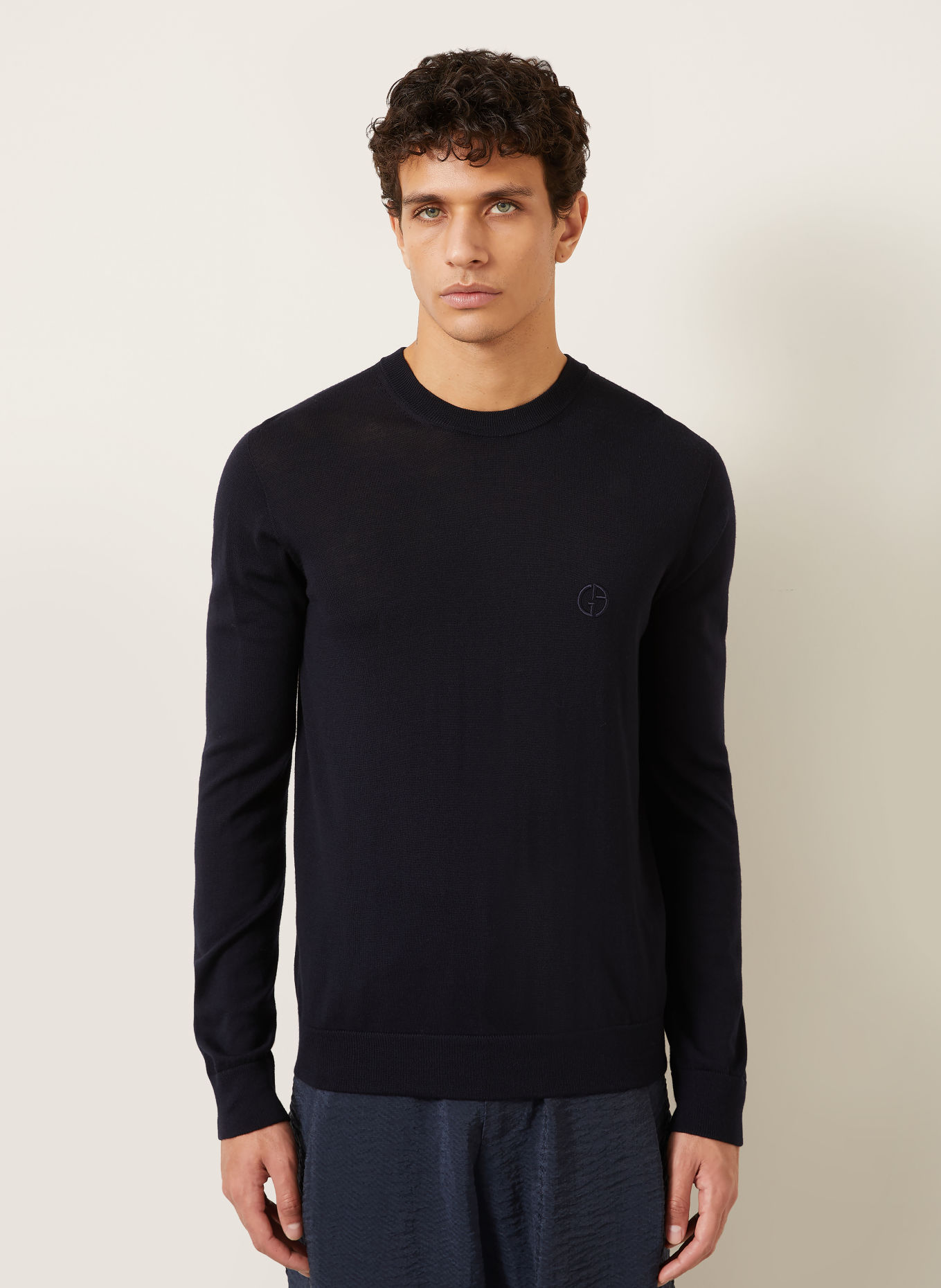 GIORGIO ARMANI Svetry: TMAVĚ MODRÁ