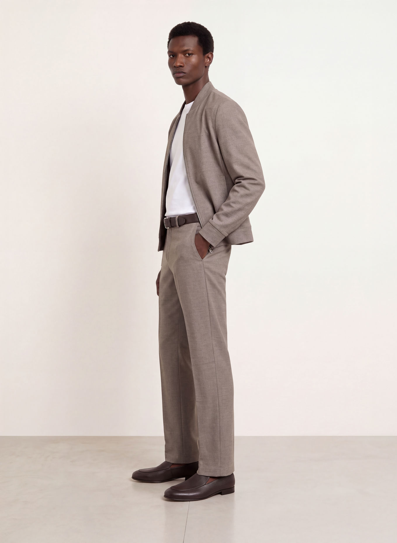 CINQUE Pantalon CILAZO coupe classique: TAUPE