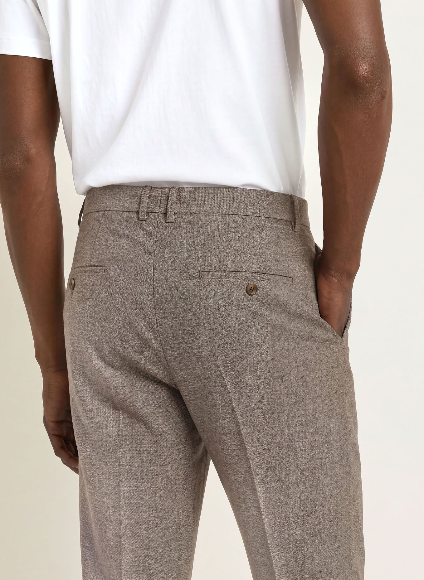 CINQUE Pantalon CILAZO coupe classique: TAUPE