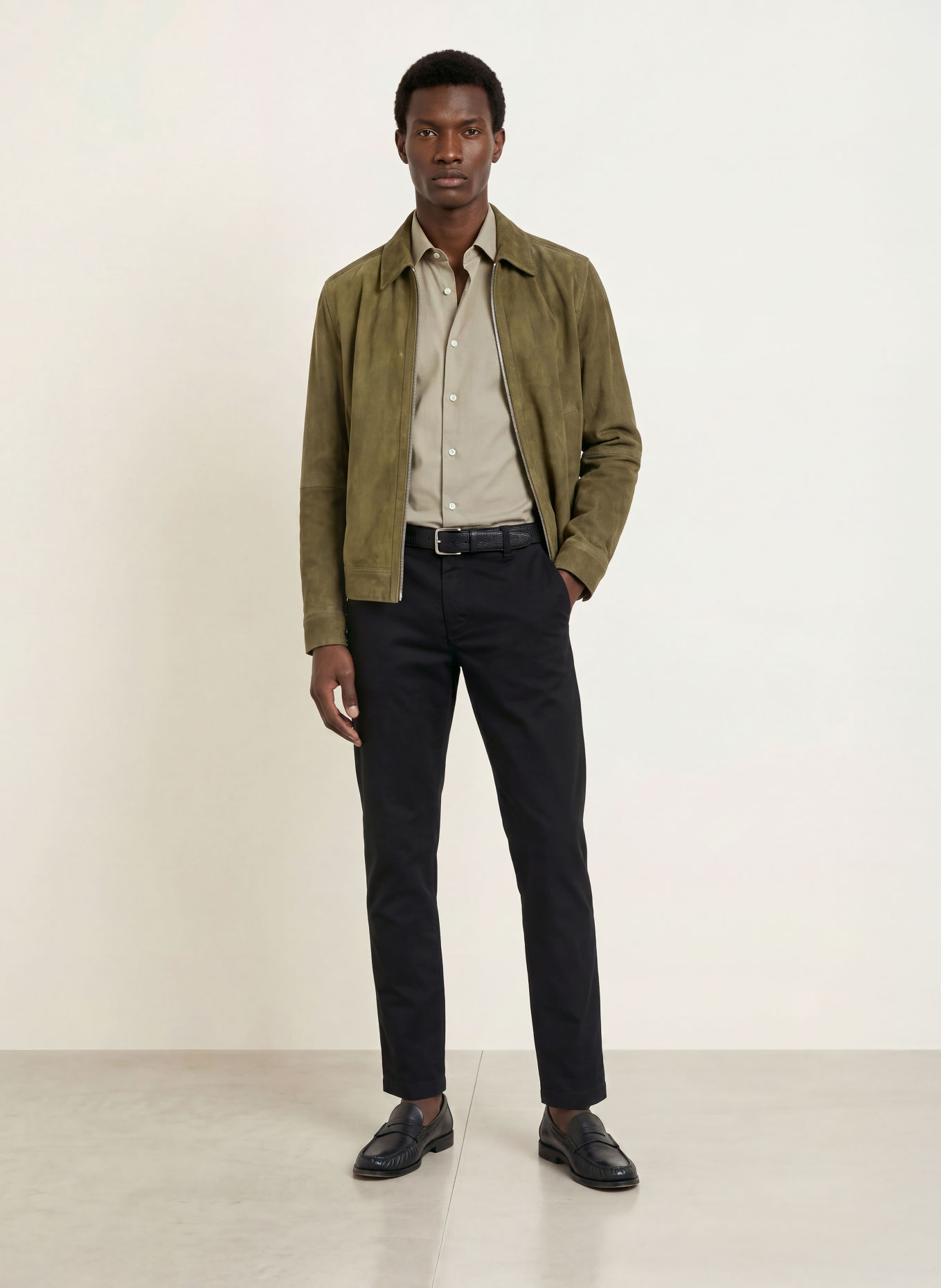 CINQUE Chino CIWOOD Slim Fit: SVART