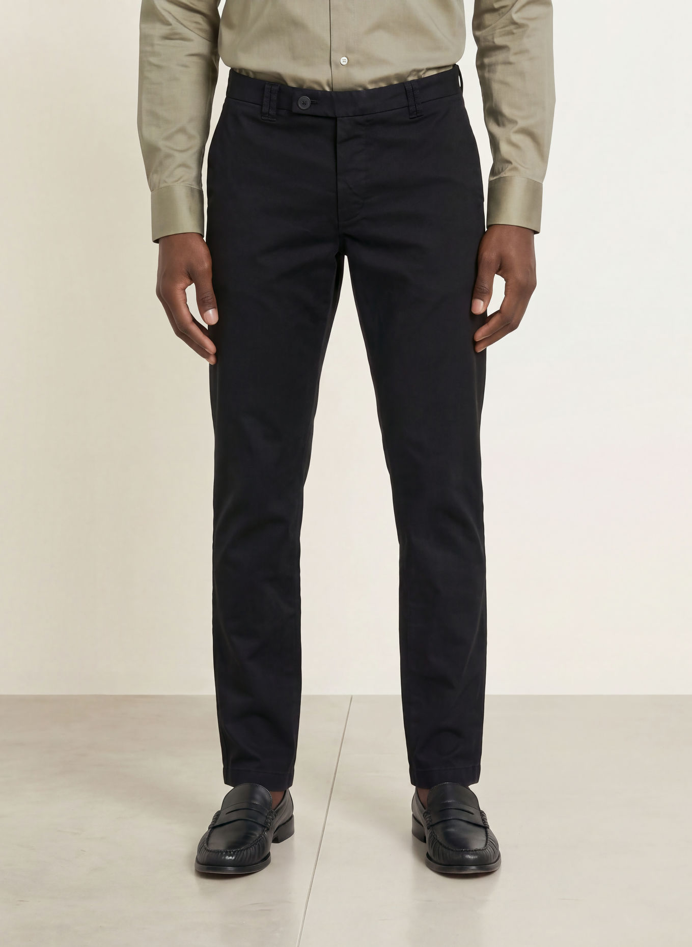 CINQUE Chino CIWOOD Slim Fit: SVART