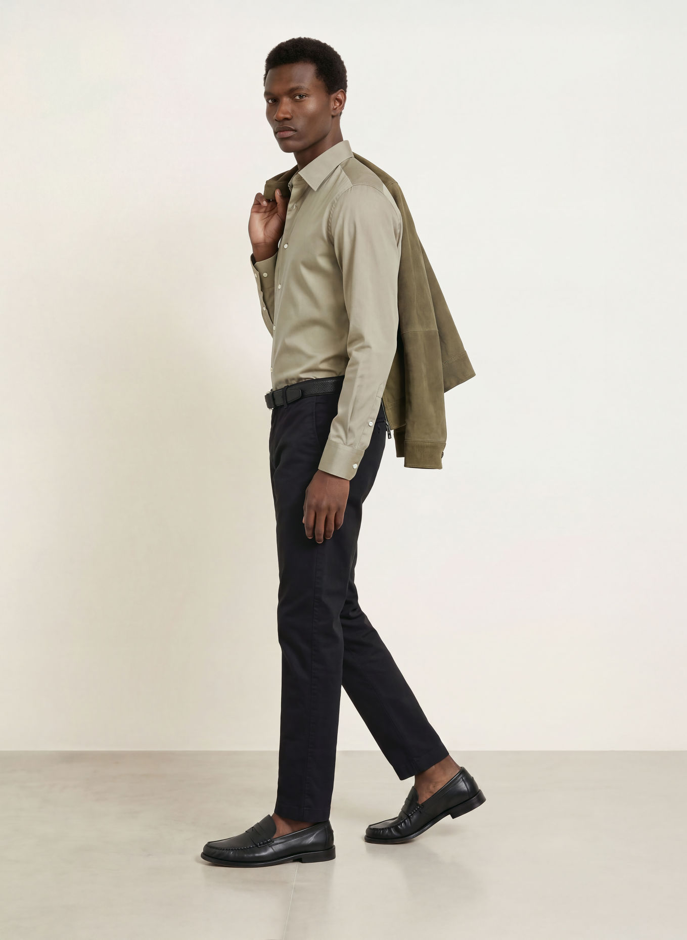 CINQUE Chino CIWOOD Slim Fit: SVART