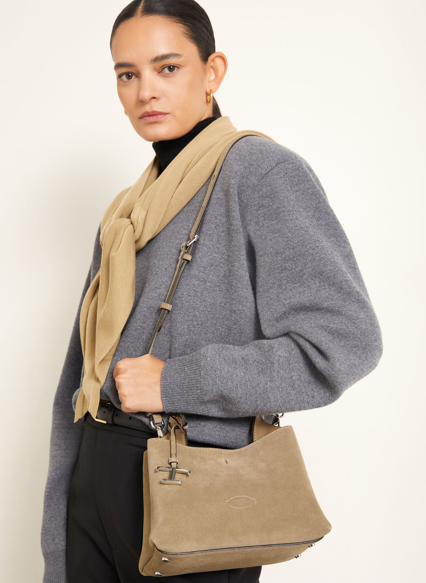 TOD'S Handbag: TAUPE