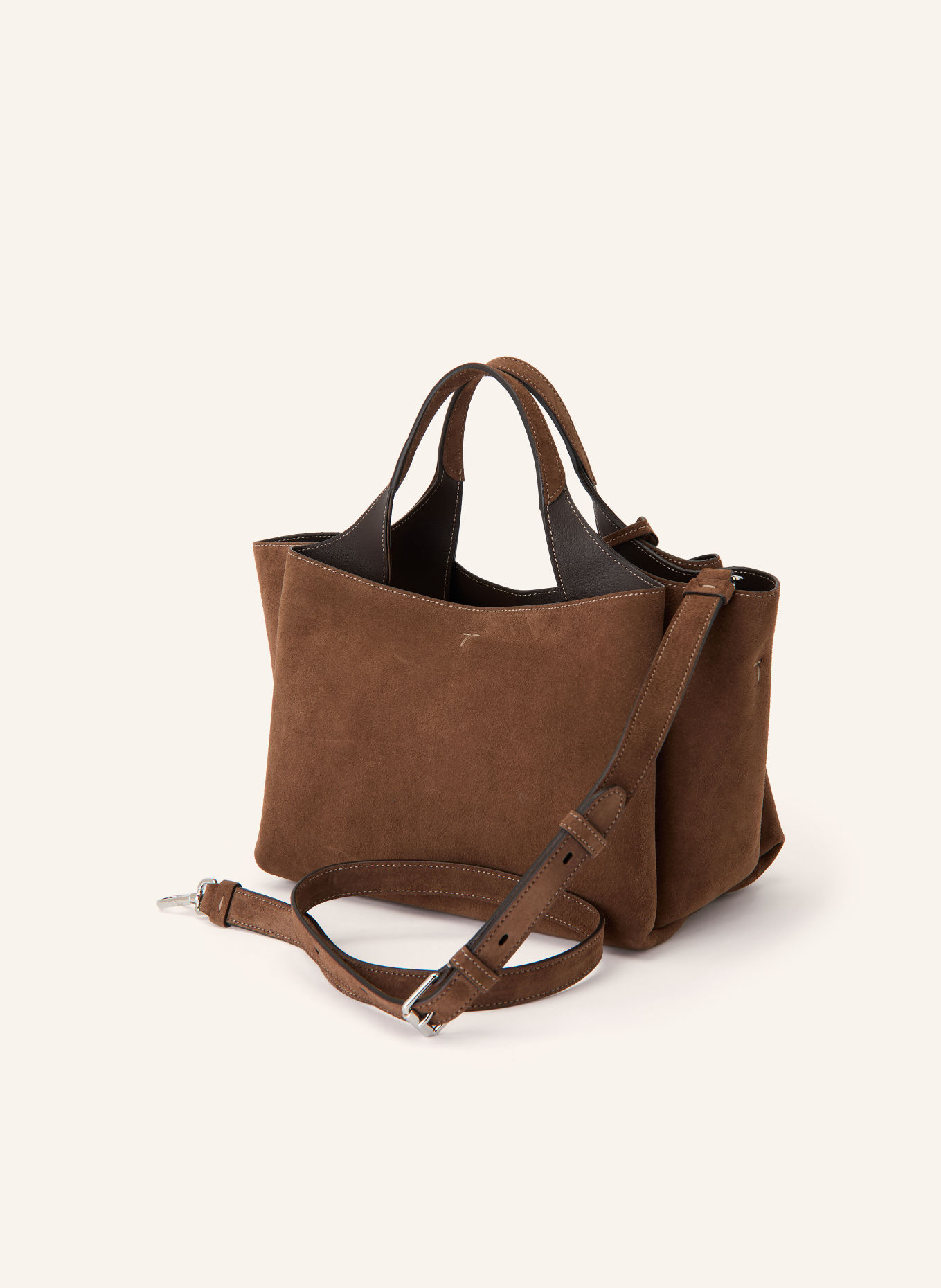TOD'S Handtas: BRUIN / ZILVER
