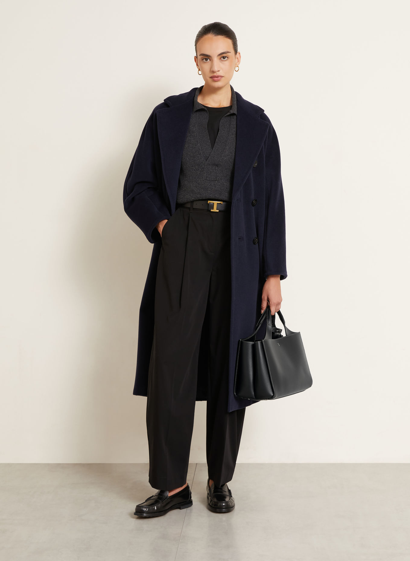TOD'S Handtas: ZWART / ZILVER
