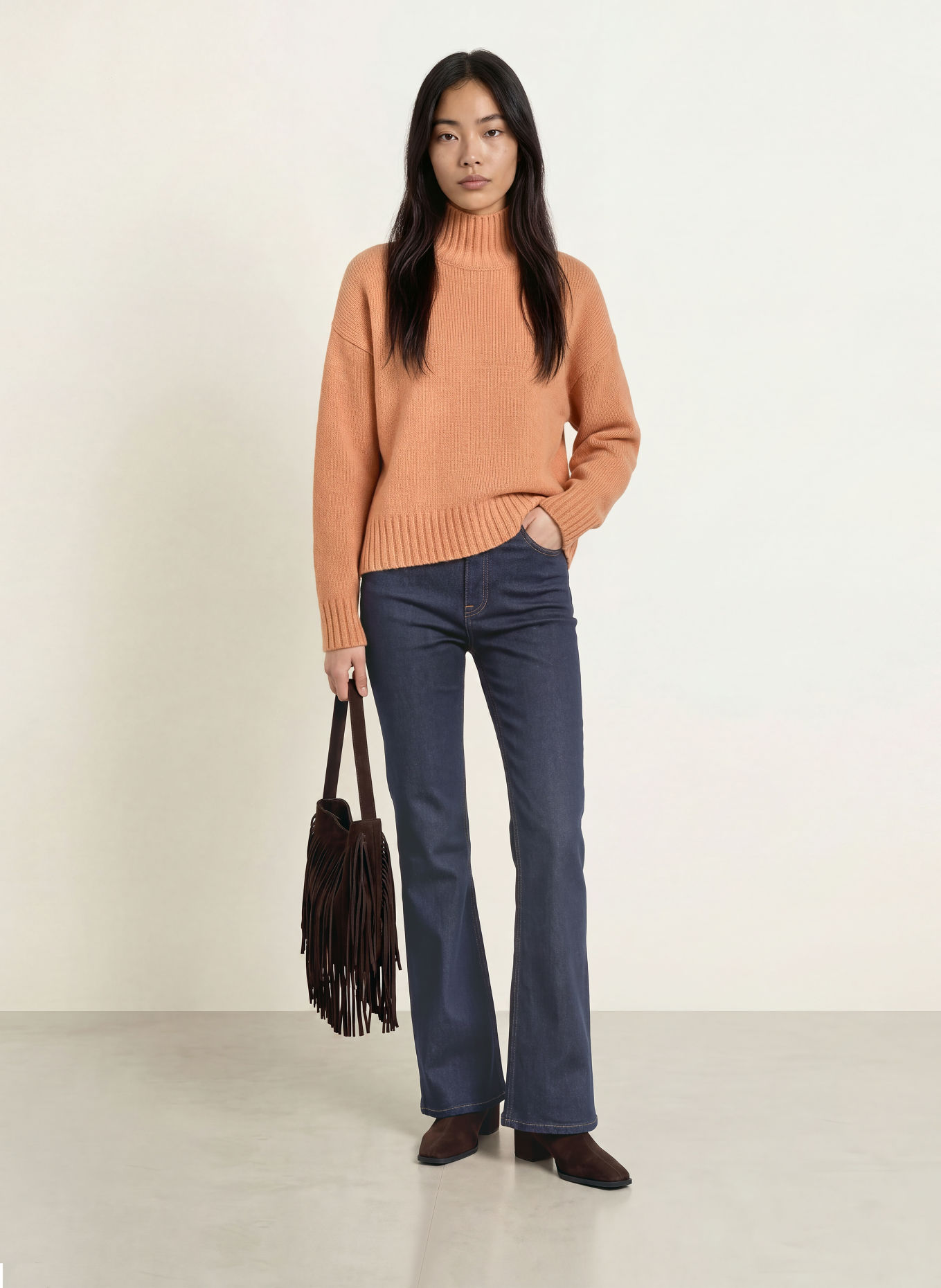 PURSCHOEN Cashmere-Pullover FLORENZ: CAMEL