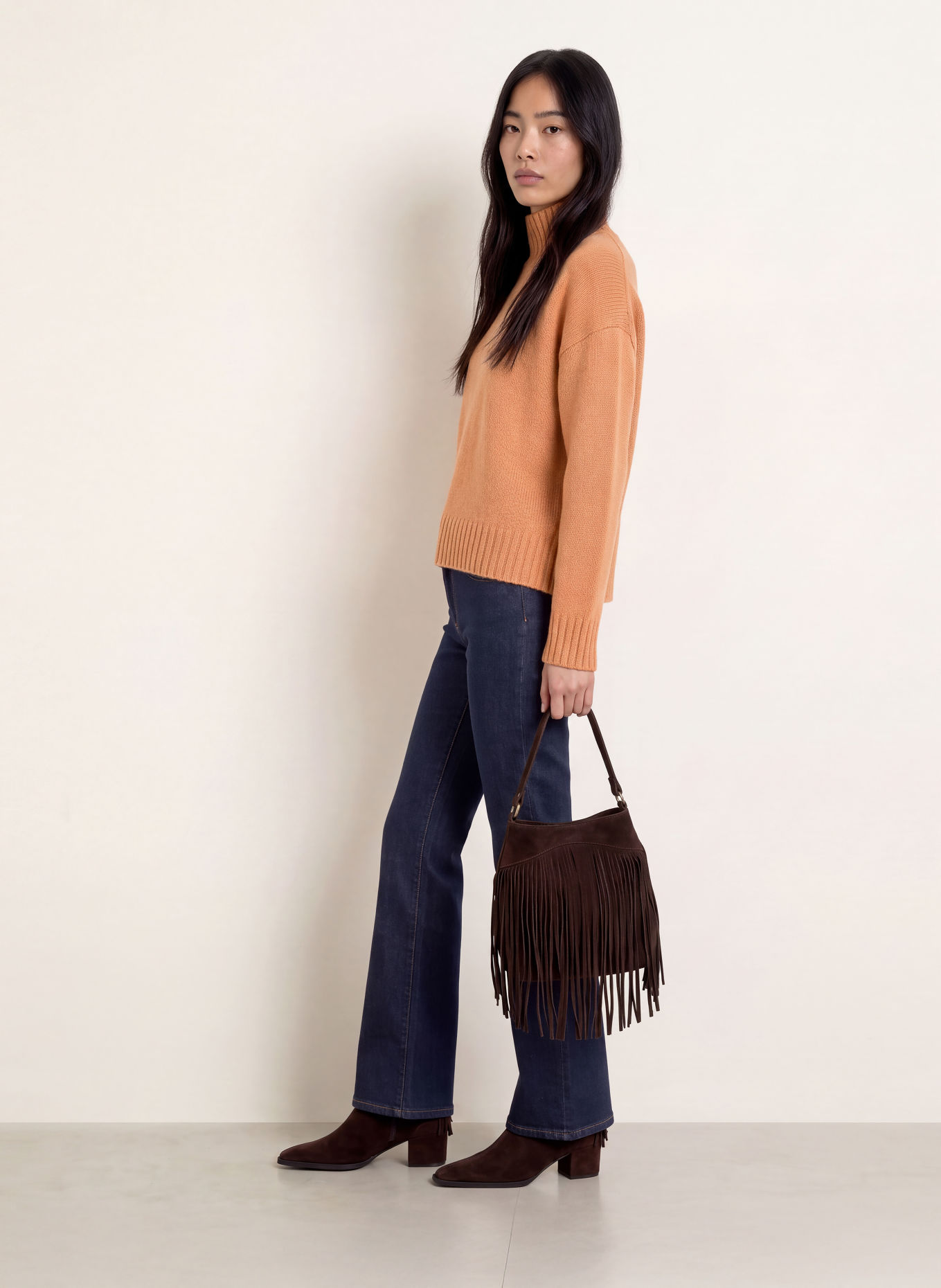 PURSCHOEN Cashmere-Pullover FLORENZ: CAMEL