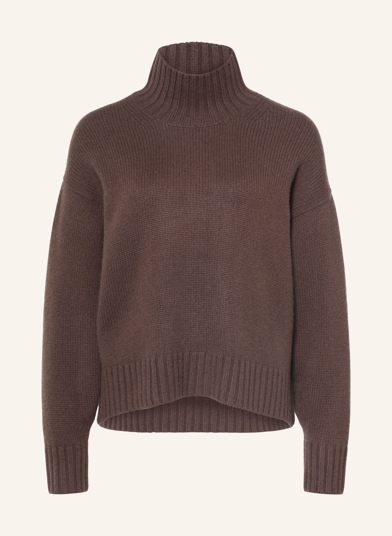 PURSCHOEN Cashmere-Pullover FLORENZ: DUNKELBRAUN