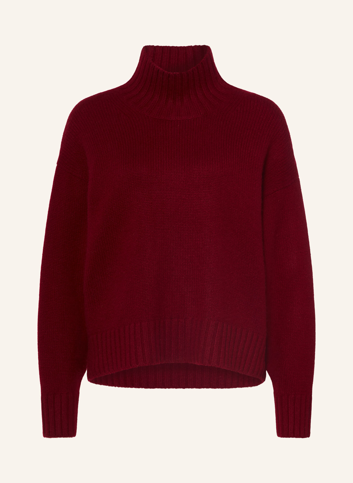 PURSCHOEN Cashmere-Pullover FLORENZ: DUNKELROT