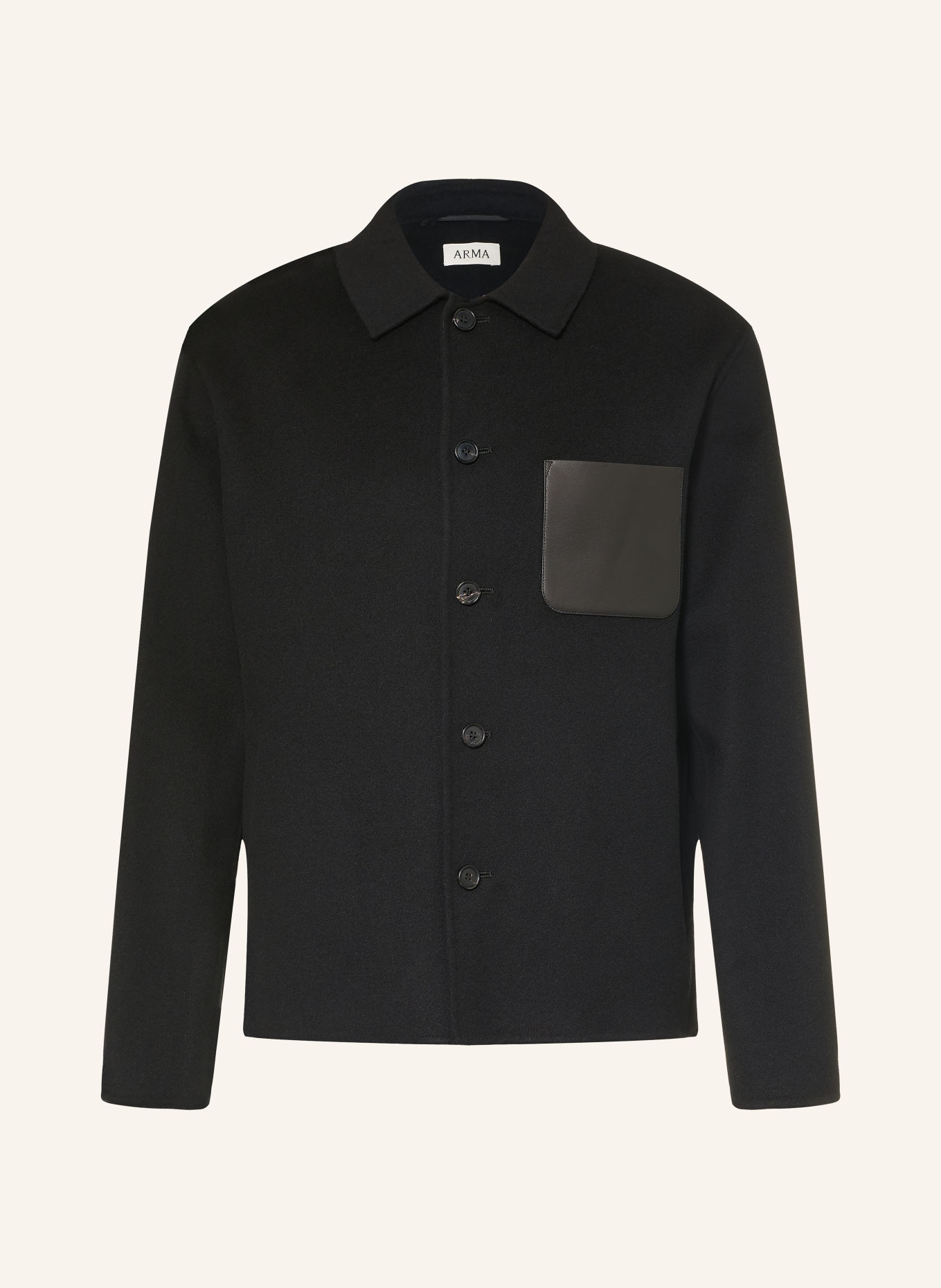 ARMA NAVID Overshirt: BLACK