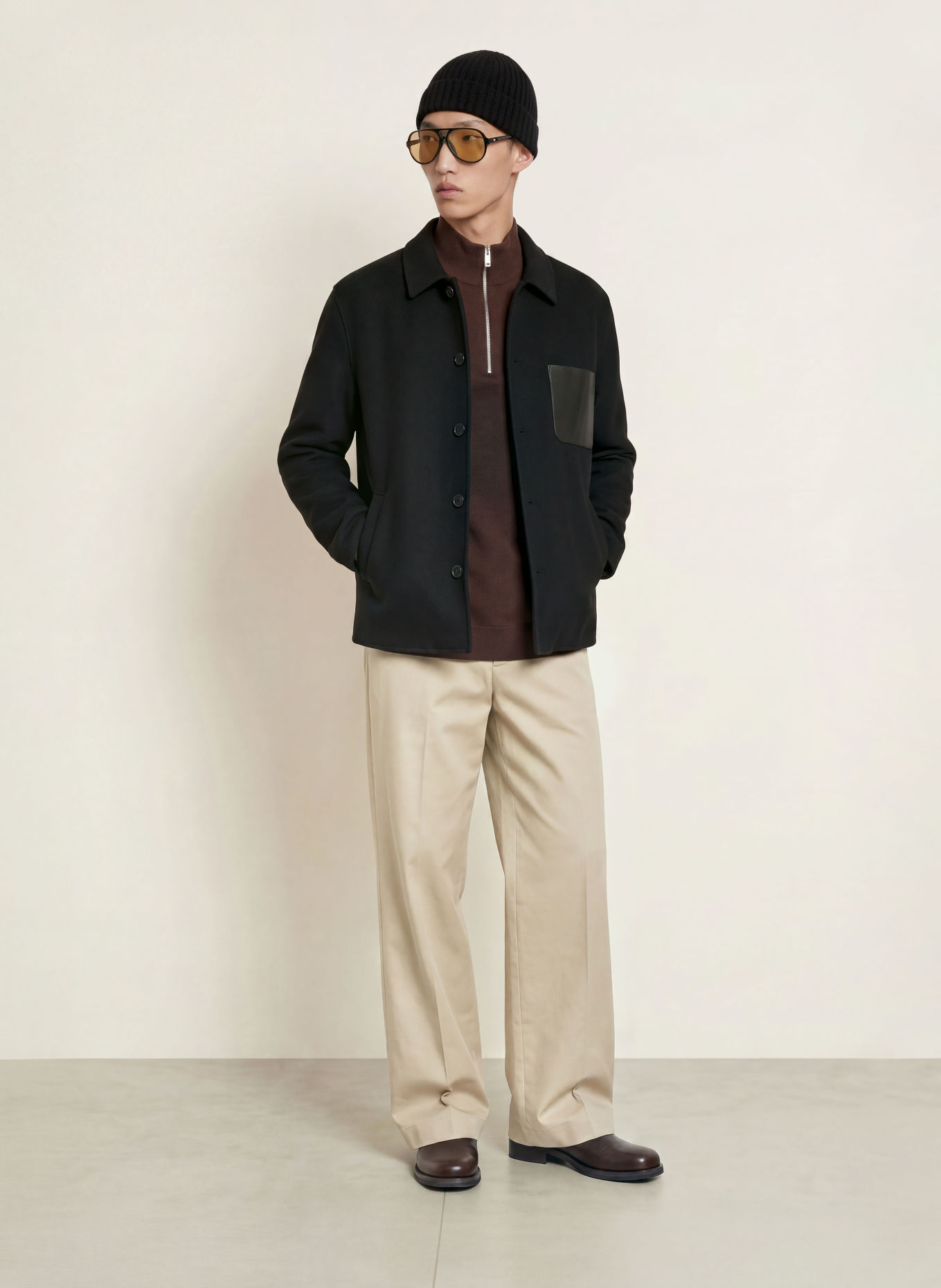 ARMA NAVID Overshirt: BLACK